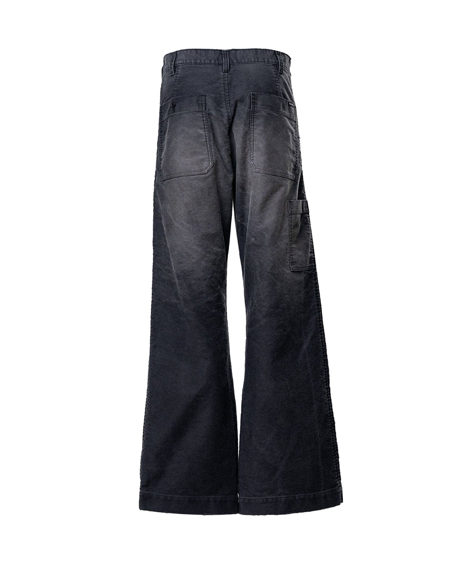 KAMIYA・カミヤ - その他パンツ DISTRESSED MOLESKIN WORK PANTS / BLACK