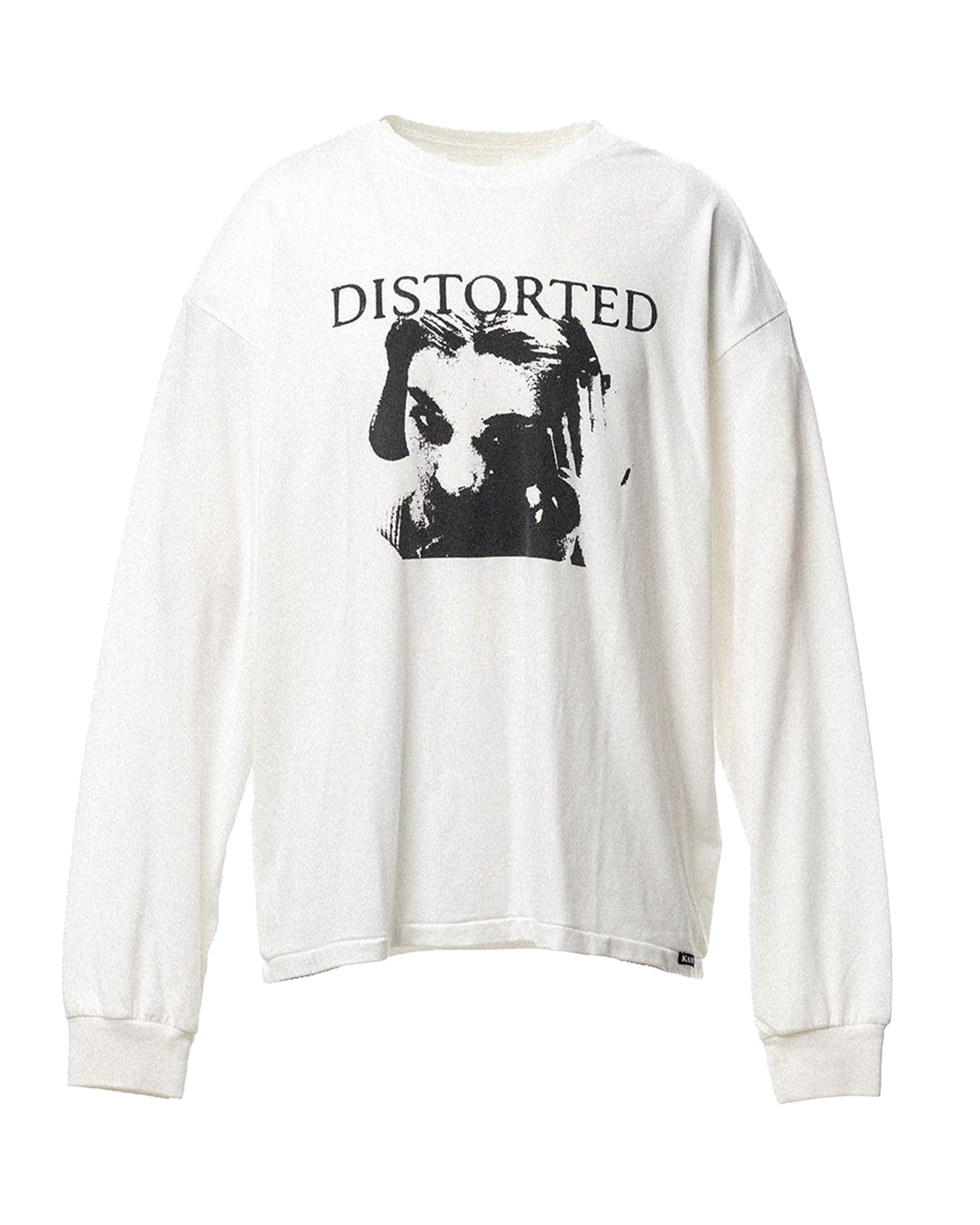 KAMIYA・カミヤ - L/S Tシャツ DISTORTED GIRL L/S TEE T/C / WHITE