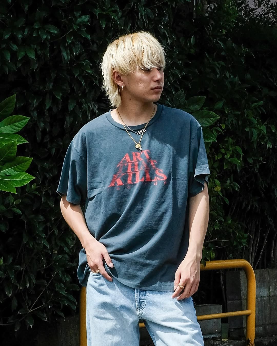 GALLERY DEPT.・ギャラリー デプト - Tシャツ・カットソー THE FORCE LOGO TEE / VINTAGE BLACK