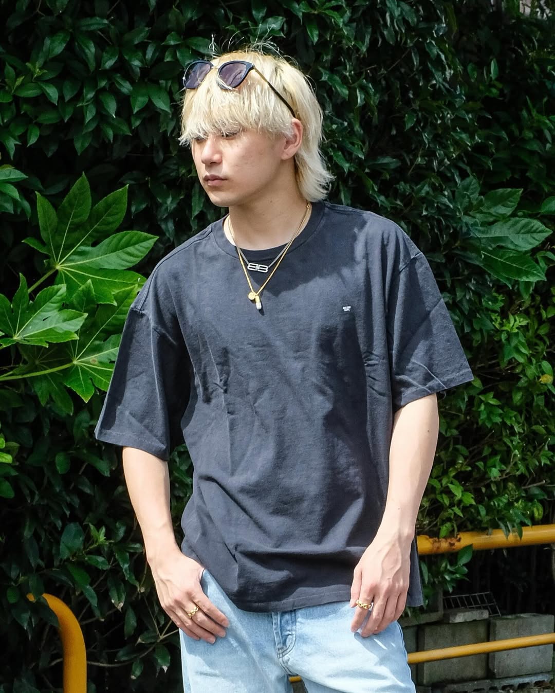 GALLERY DEPT.・ギャラリー デプト - Tシャツ・カットソー MICRO LOGO TEE / WASHED BLACK