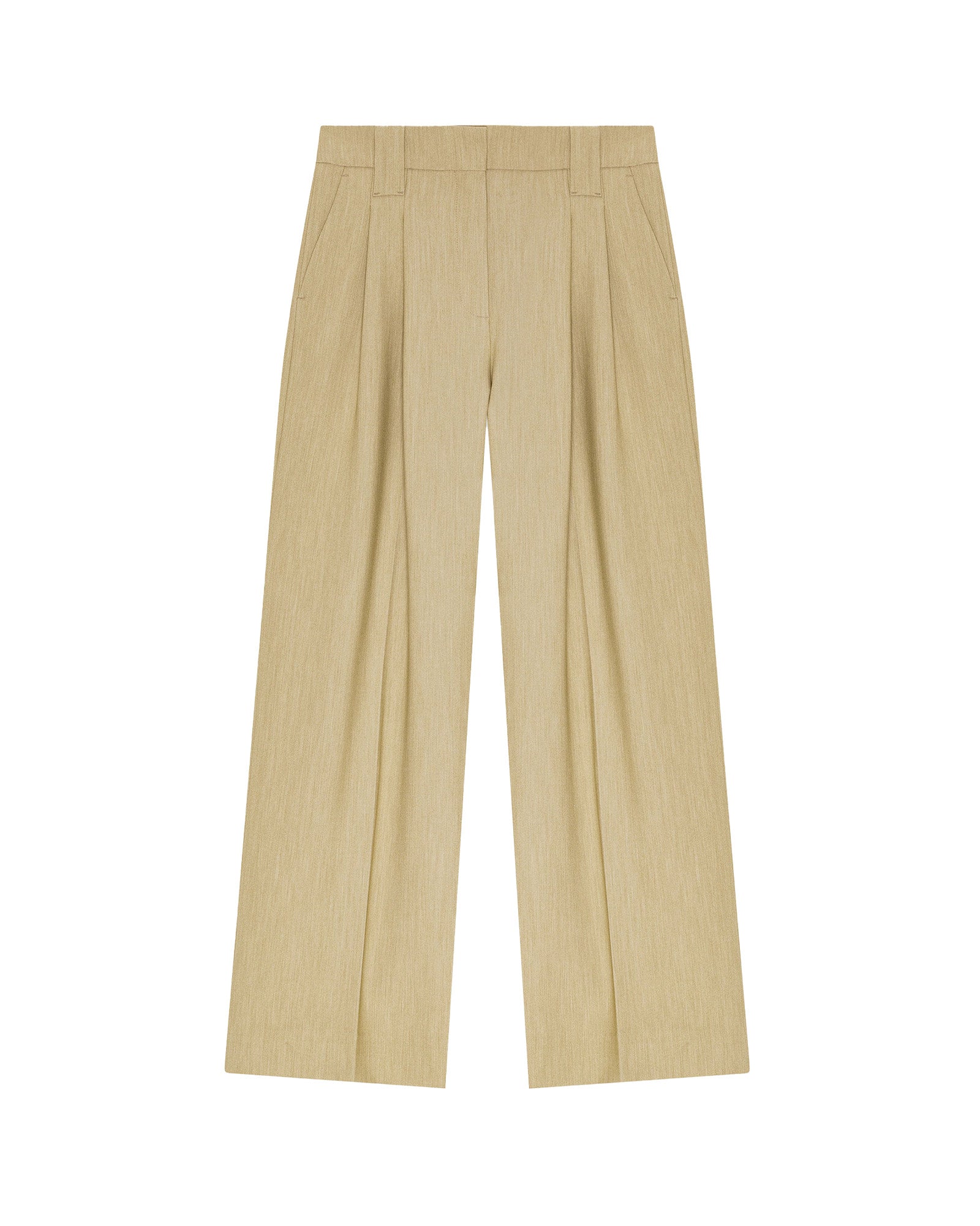 FUTURE MELANGE TWILL SUITING MID WAIST PANTS / BOA