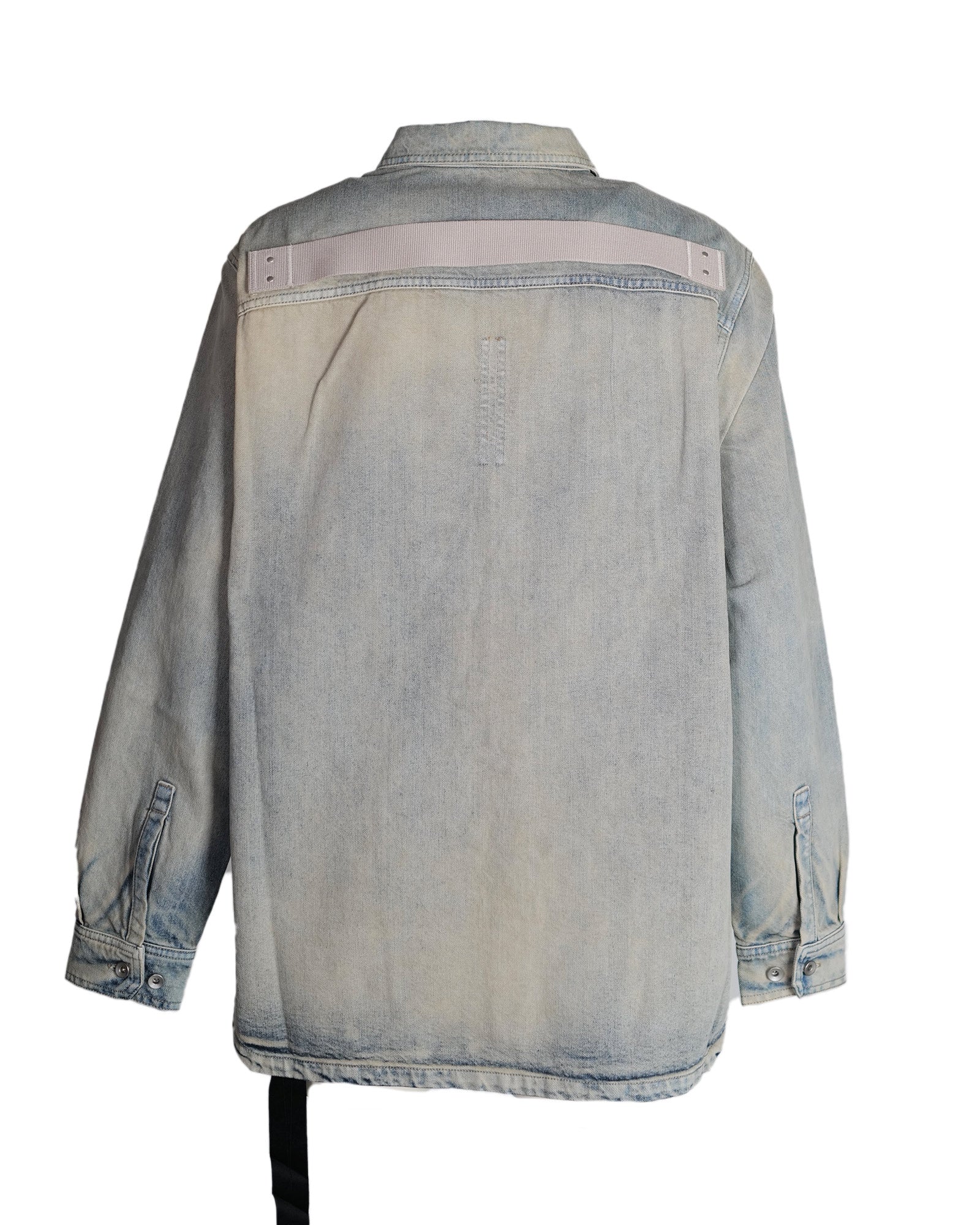 RICK OWENS DRKSHDW・rick owens dark shadow -  GIACCA IN DENIM - JUMBO OUTERSHIRT / MINERAL PEARL