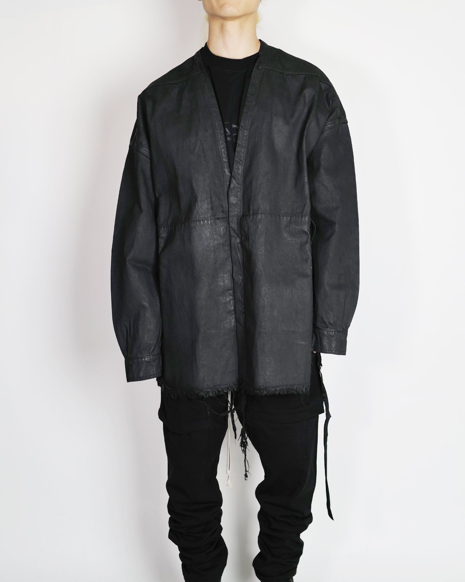 RICK OWENS DRKSHDW・rick owens dark shadow -  GIACCA IN DENIM - LIDOLARRY SHIRT / BLACK