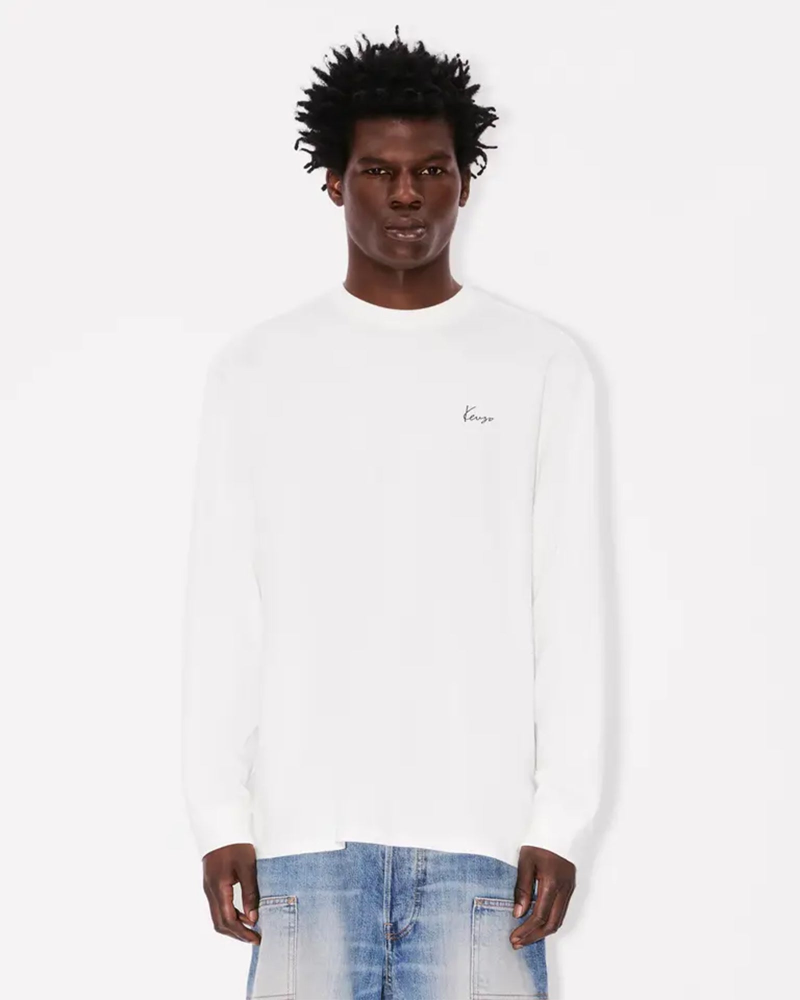 KENZO・ケンゾー - L/S Tシャツ GOTS KENZO ARCHIVE BOUQUET RELAX LONG SLEEVE TSHIRT / OFF WHITE