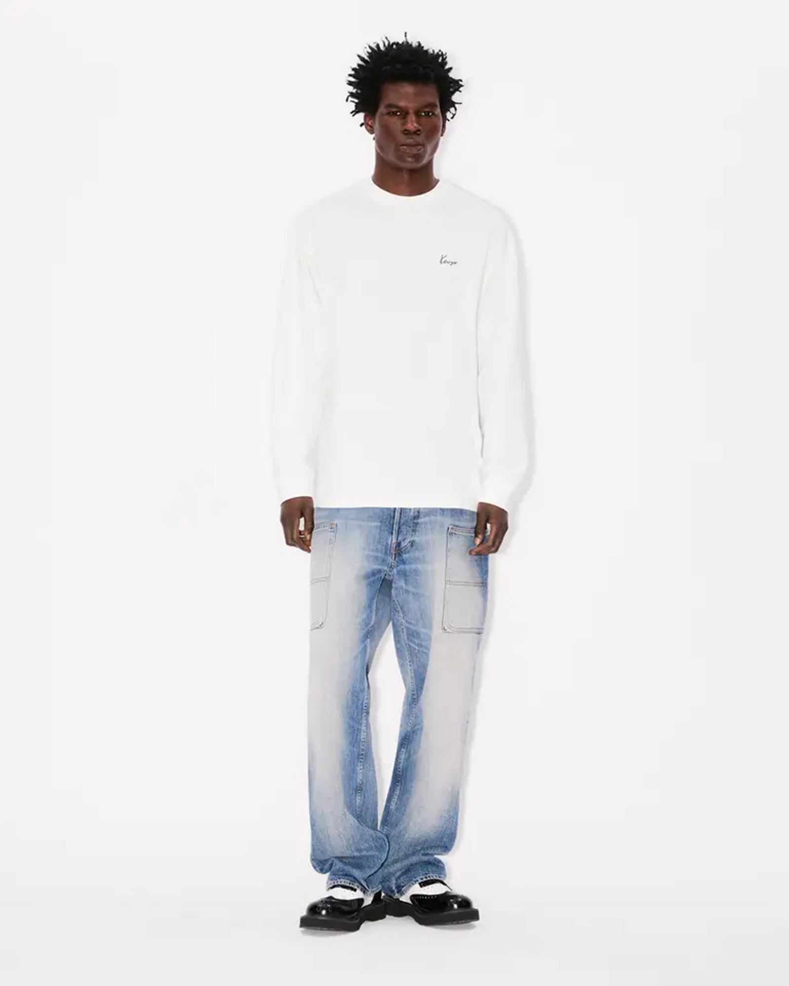 KENZO・ケンゾー - L/S Tシャツ GOTS KENZO ARCHIVE BOUQUET RELAX LONG SLEEVE TSHIRT / OFF WHITE