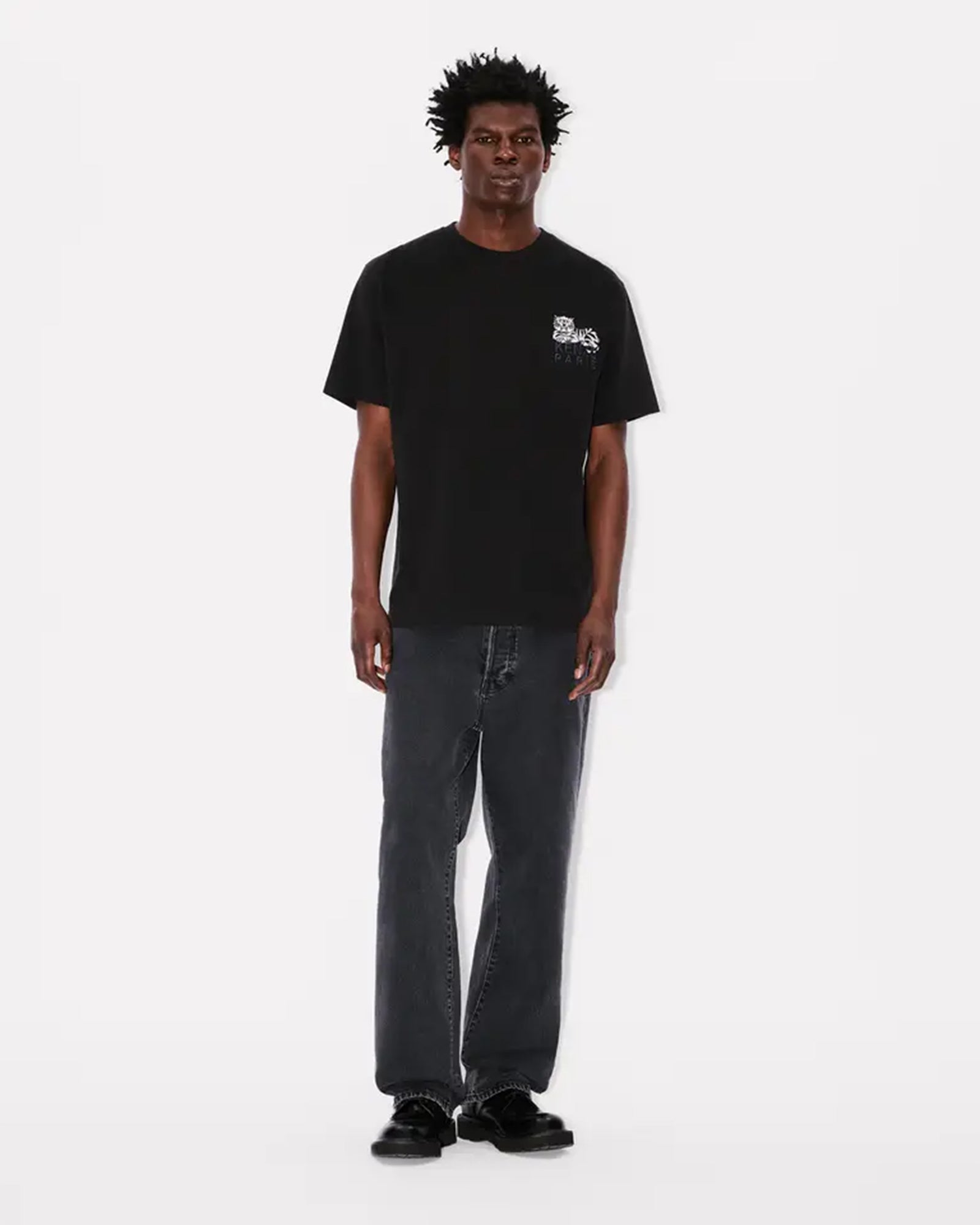 KENZO・ケンゾー - Tシャツ・カットソー GOTS KENZO HAPPY TIGER EMBROIDERED CLASSIC T-SHIRT / BLACK
