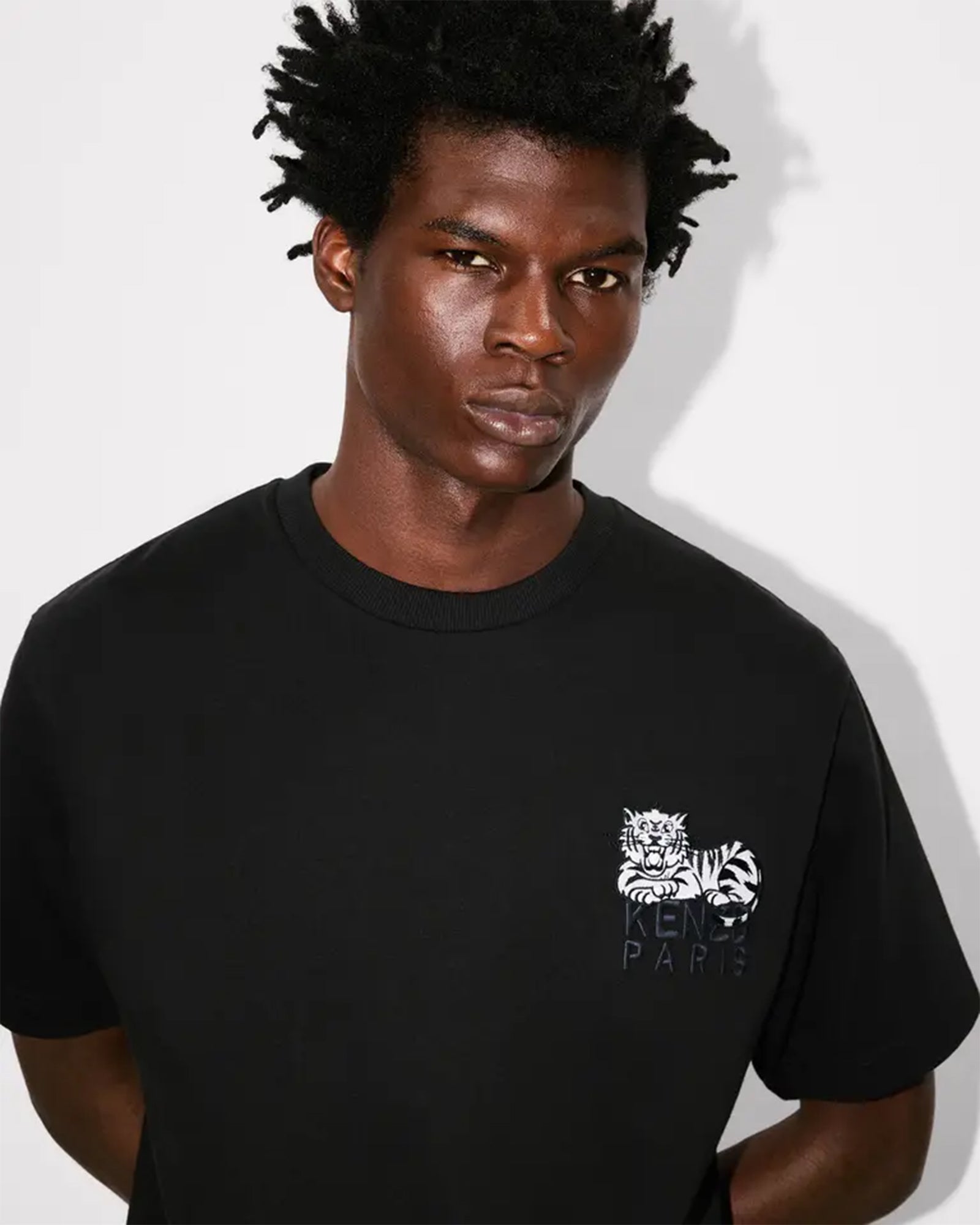 KENZO・ケンゾー - Tシャツ・カットソー GOTS KENZO HAPPY TIGER EMBROIDERED CLASSIC T-SHIRT / BLACK