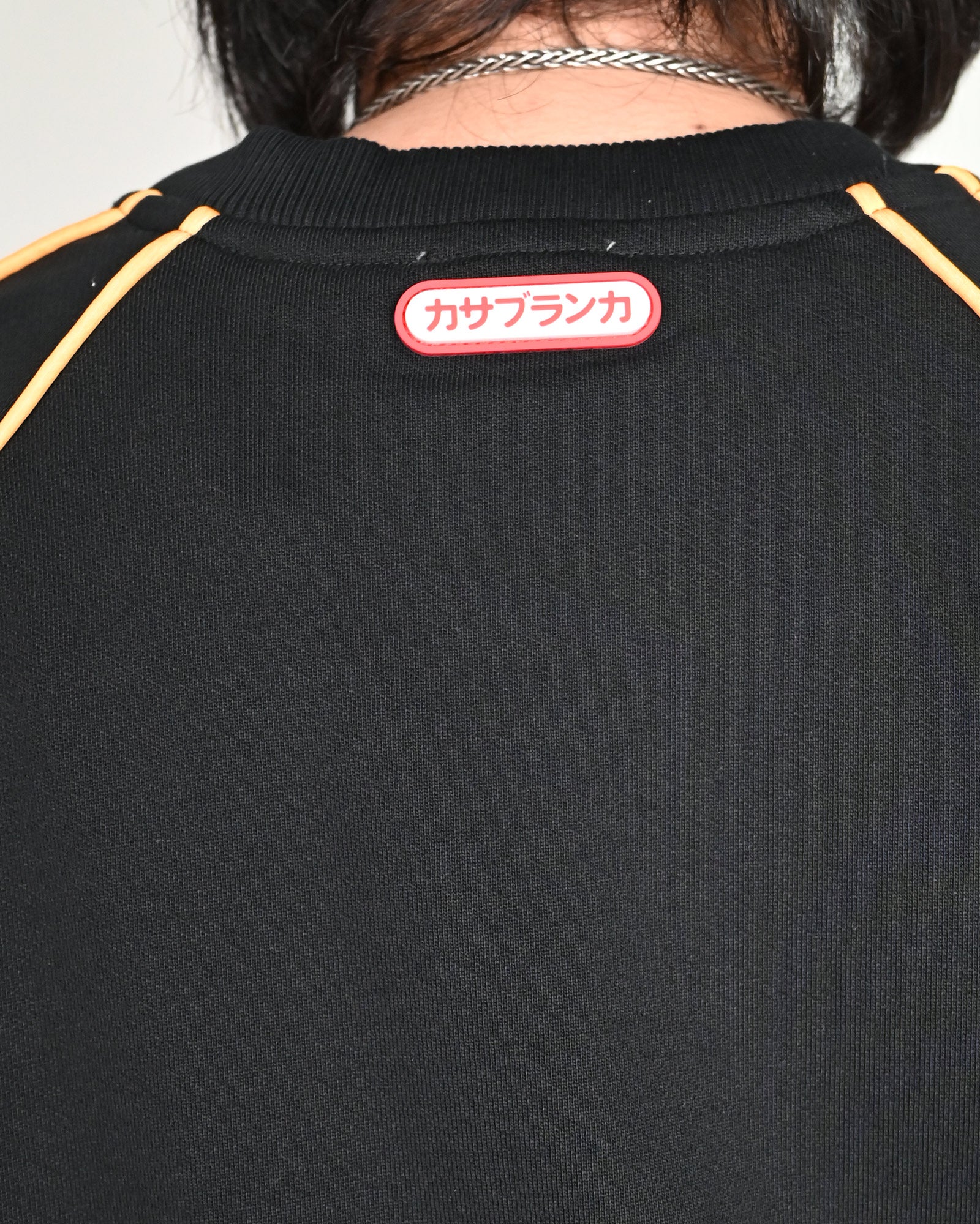 CASABLANCA・カサブランカ - スウェット GRADIENT PIPING RAGLAN SWEATSHIRT / BLACK