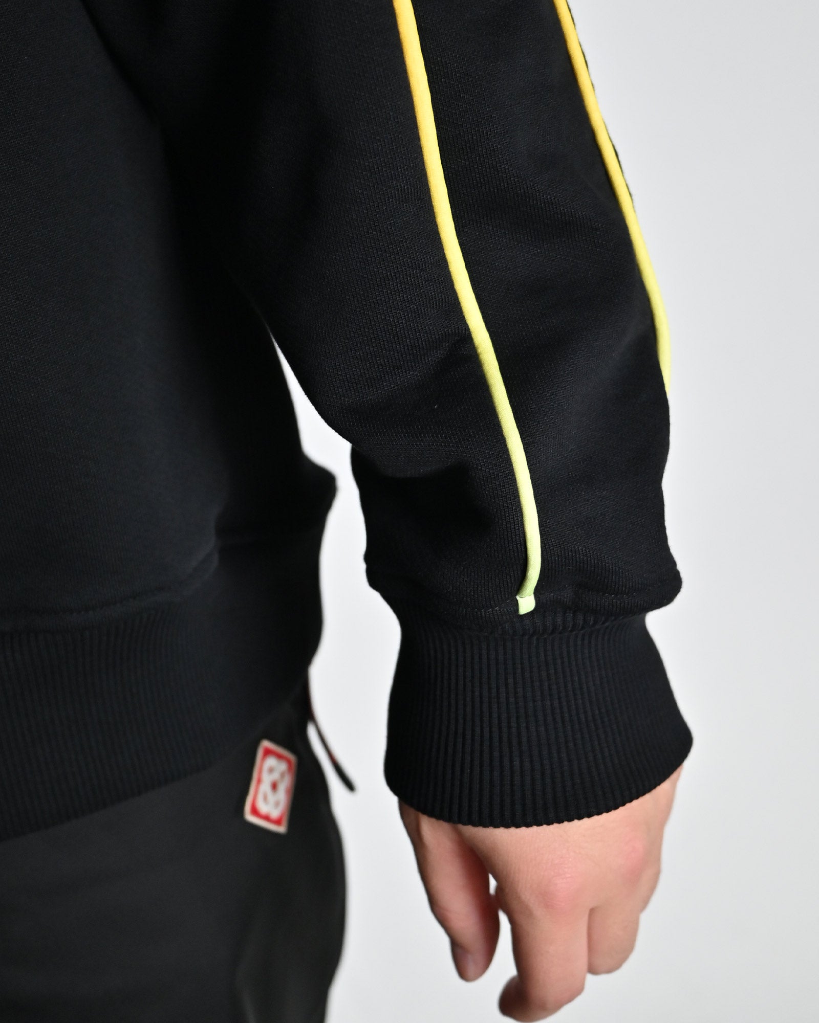 CASABLANCA・カサブランカ - スウェット GRADIENT PIPING RAGLAN SWEATSHIRT / BLACK