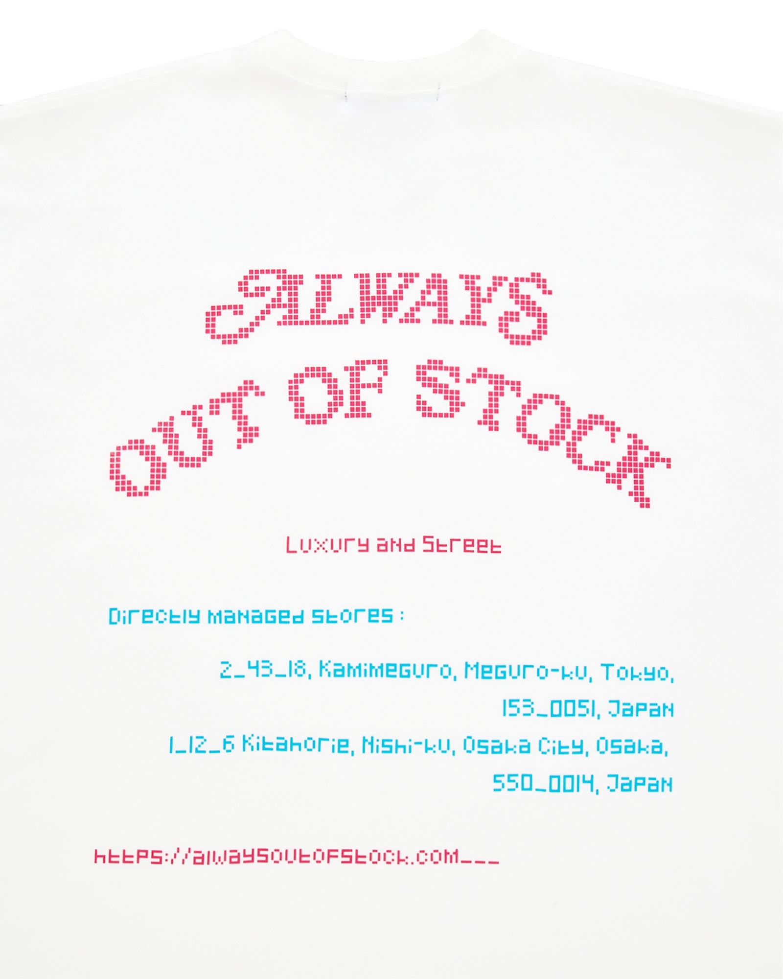 ALWAYS OUT OF STOCK・オールウェイズ アウト オブ ストック - Tシャツ・カットソー OFFICIAL SITE URL S/S TEE / WHITE