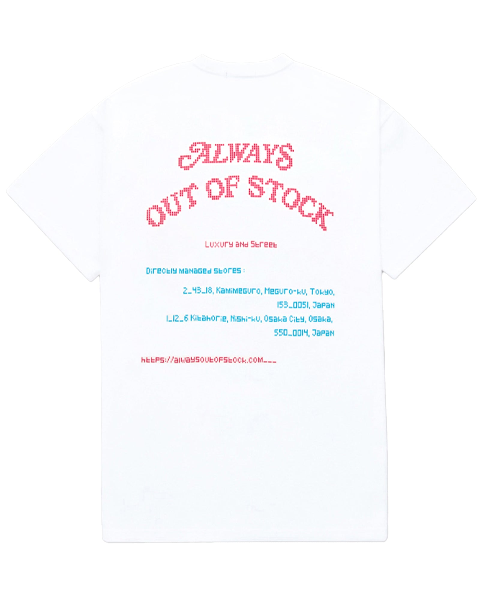 ALWAYS OUT OF STOCK・オールウェイズ アウト オブ ストック - Tシャツ・カットソー OFFICIAL SITE URL S/S TEE / WHITE