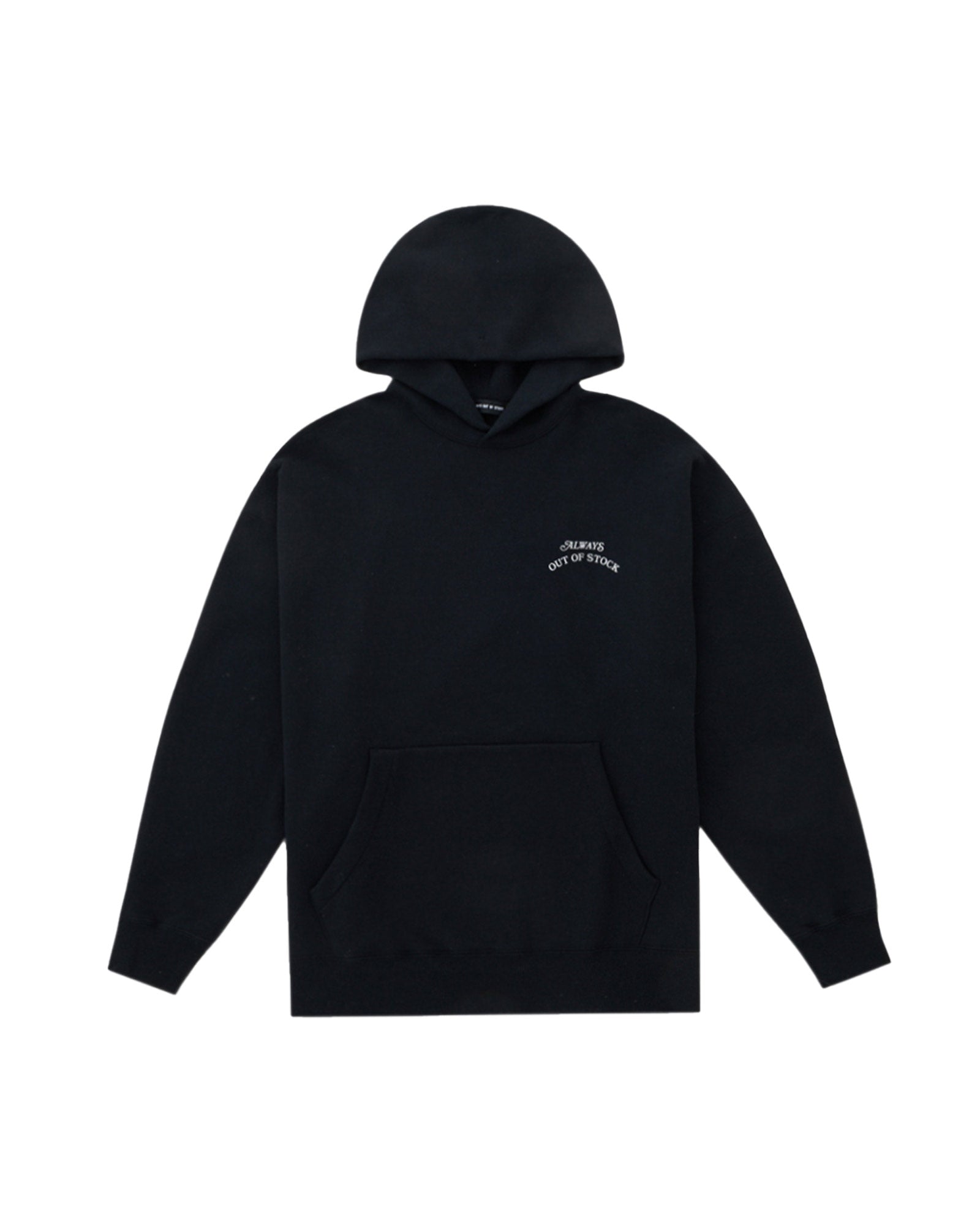 ALWAYS OUT OF STOCK・オールウェイズ アウト オブ ストック - パーカー・フーディ BASIC LOGO HOODIE / BLACK