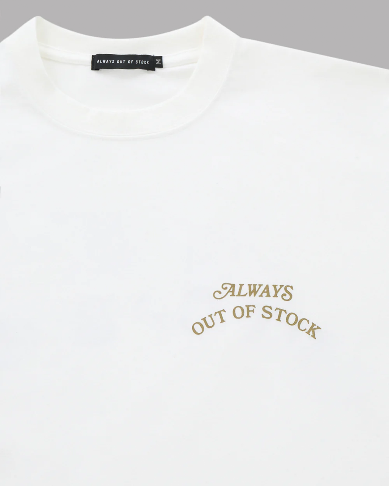 ALWAYS OUT OF STOCK・always out Of stock -  BASIC LOGO S/S TEE / WHITE