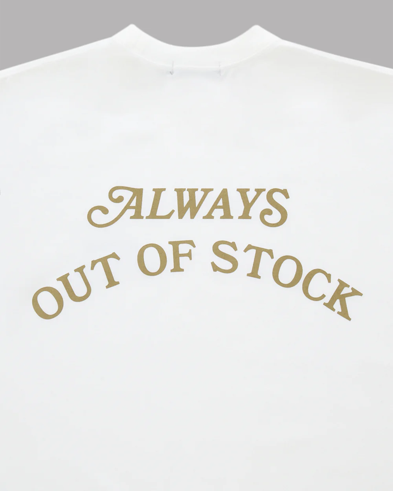 ALWAYS OUT OF STOCK・always out Of stock -  BASIC LOGO S/S TEE / WHITE