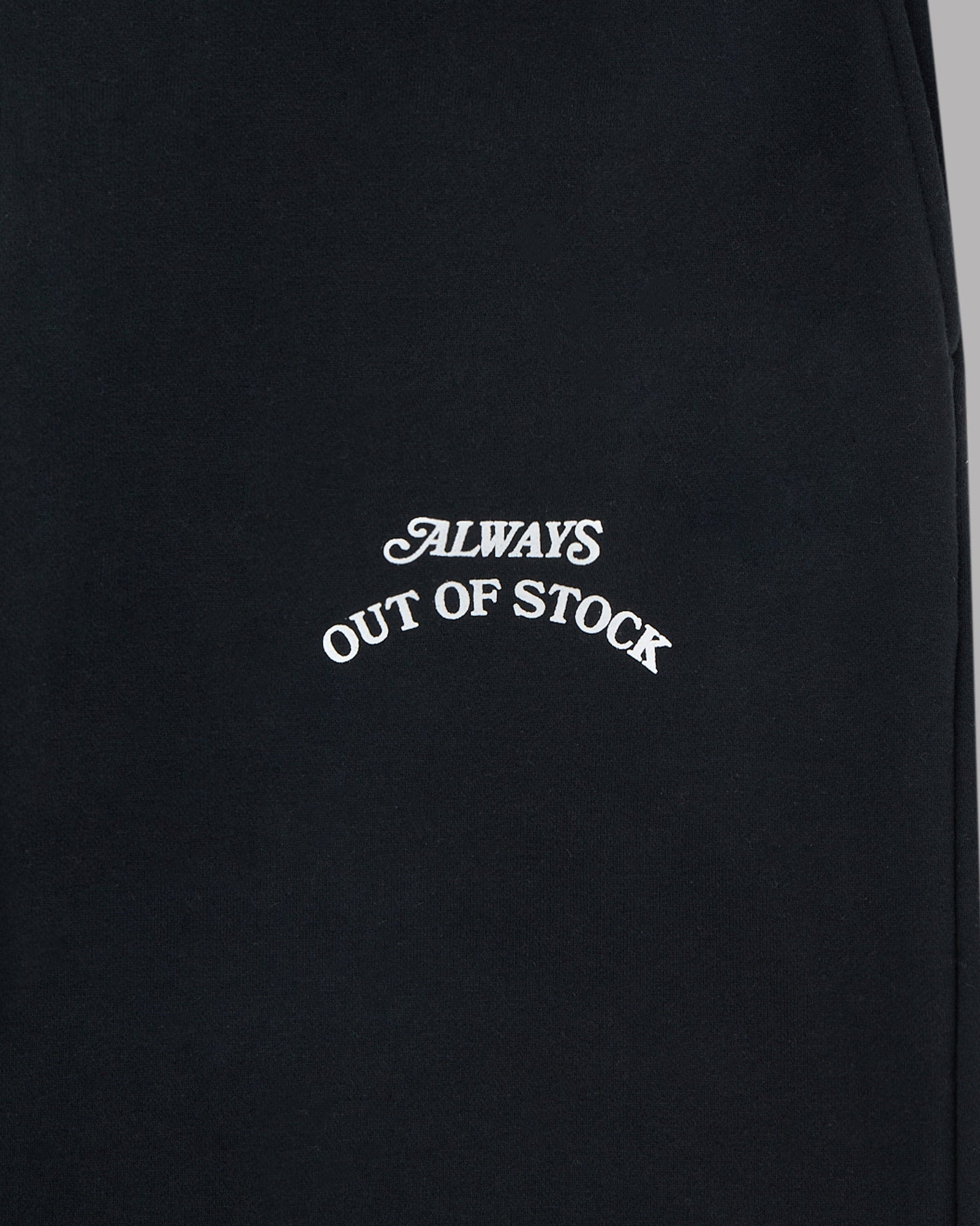 ALWAYS OUT OF STOCK・オールウェイズ アウト オブ ストック - スウェットパンツ BASIC LOGO SWEAT PANTS / BLACK