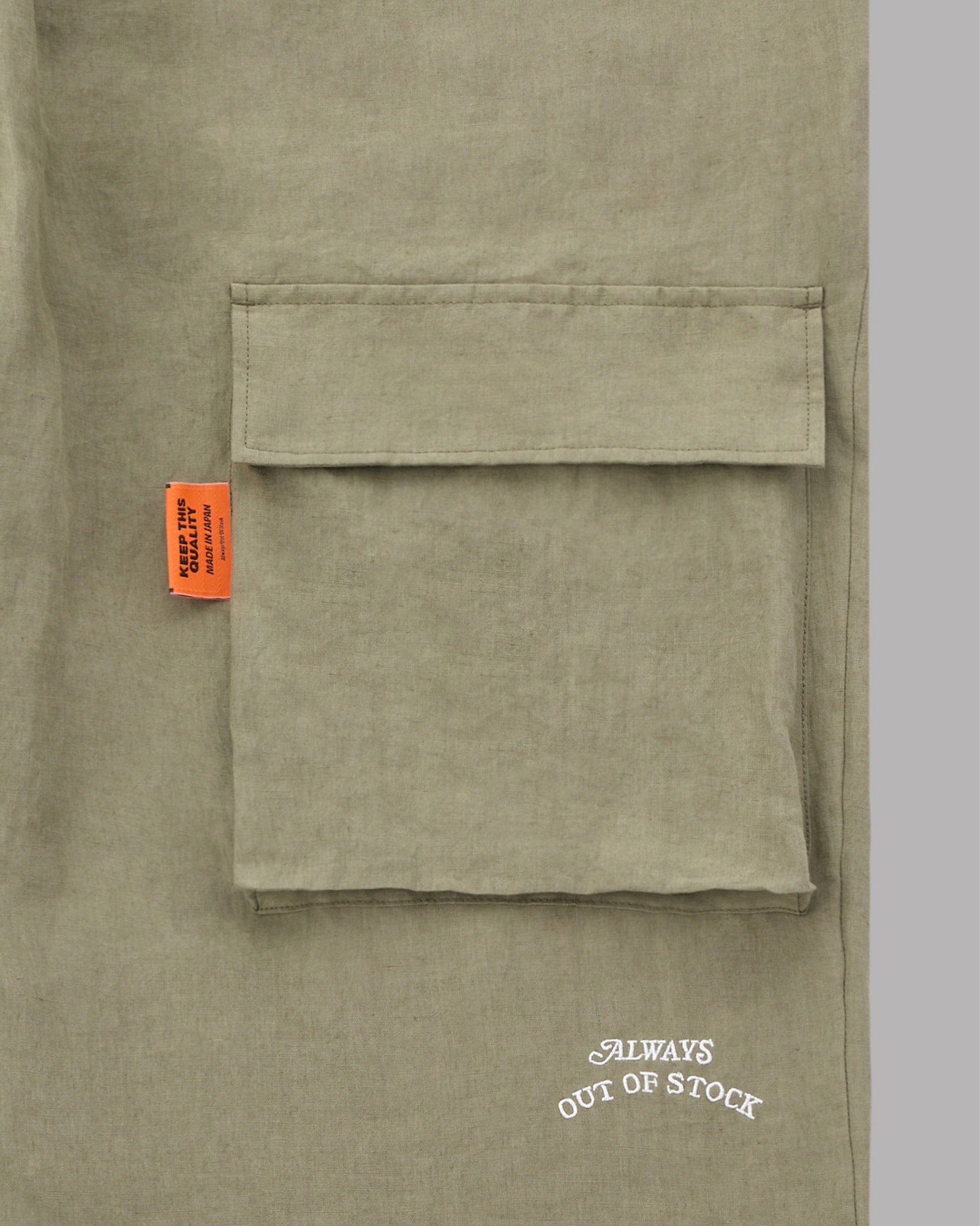 ALWAYS OUT OF STOCK・オールウェイズ アウト オブ ストック - その他パンツ LINEN CENTER CREEK PANTS / OLIVE