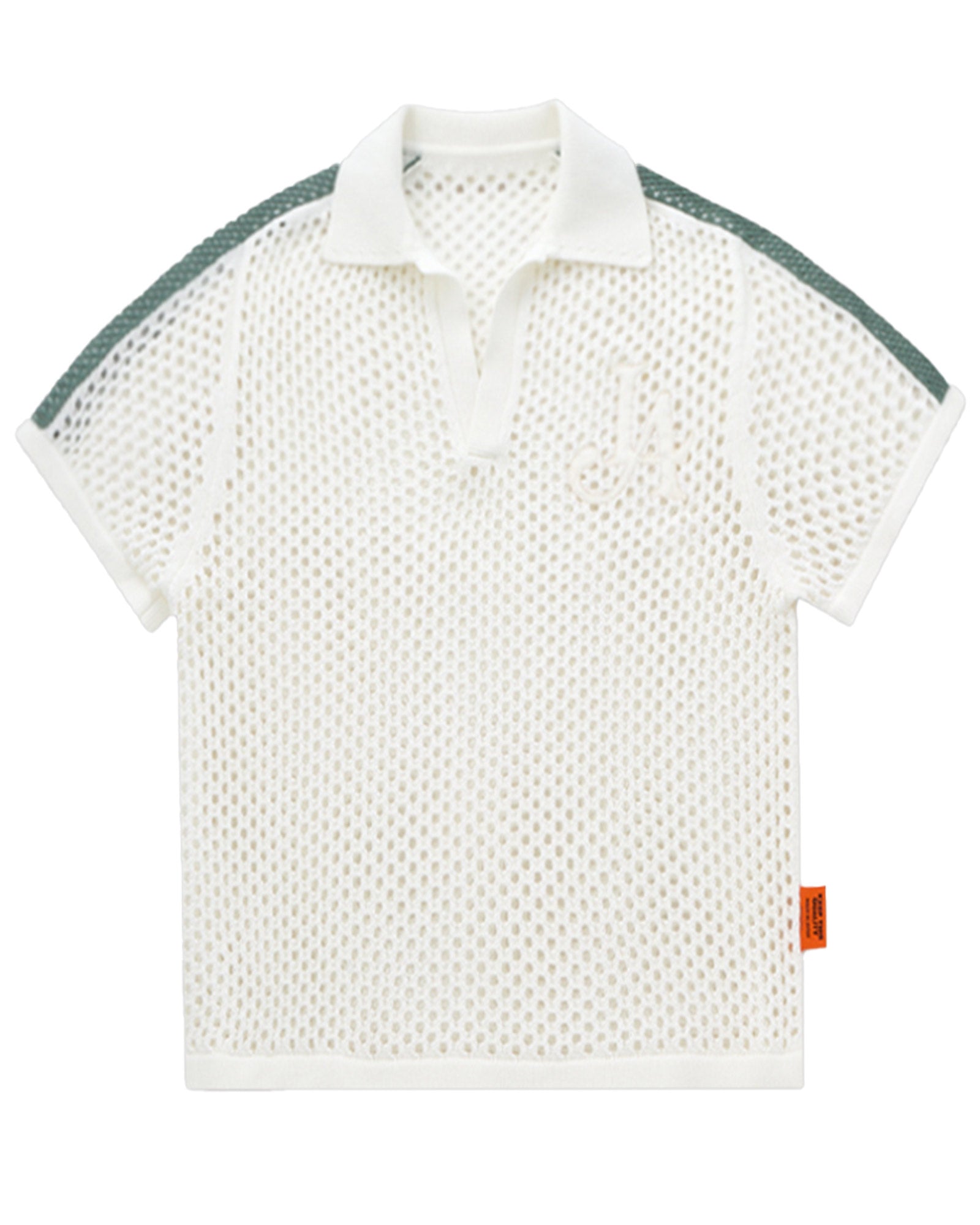 MESH KNIT GAME SHIRT / OFF WHITE