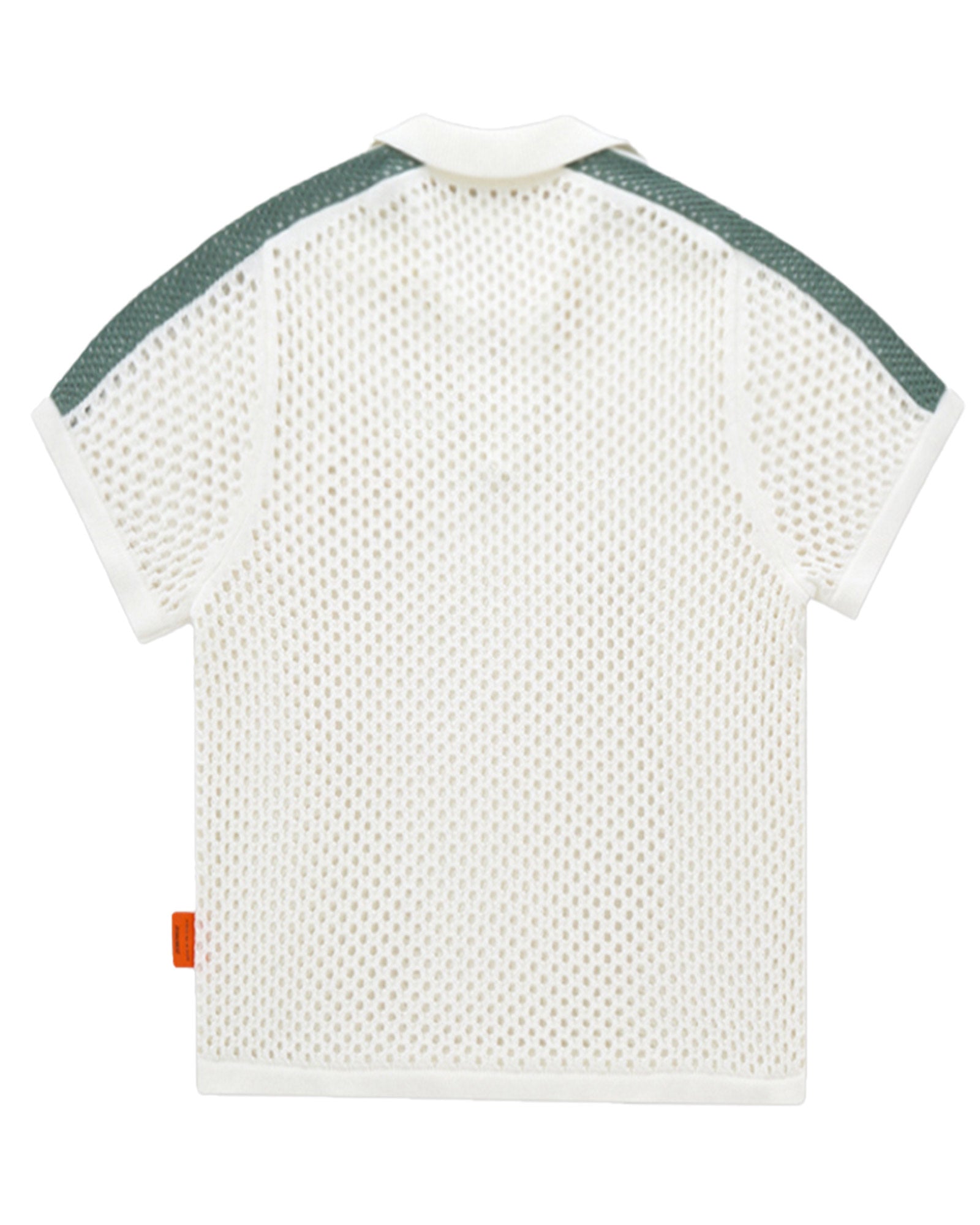 ALWAYS OUT OF STOCK・オールウェイズ アウト オブ ストック - トップス MESH KNIT GAME SHIRT / OFF WHITE