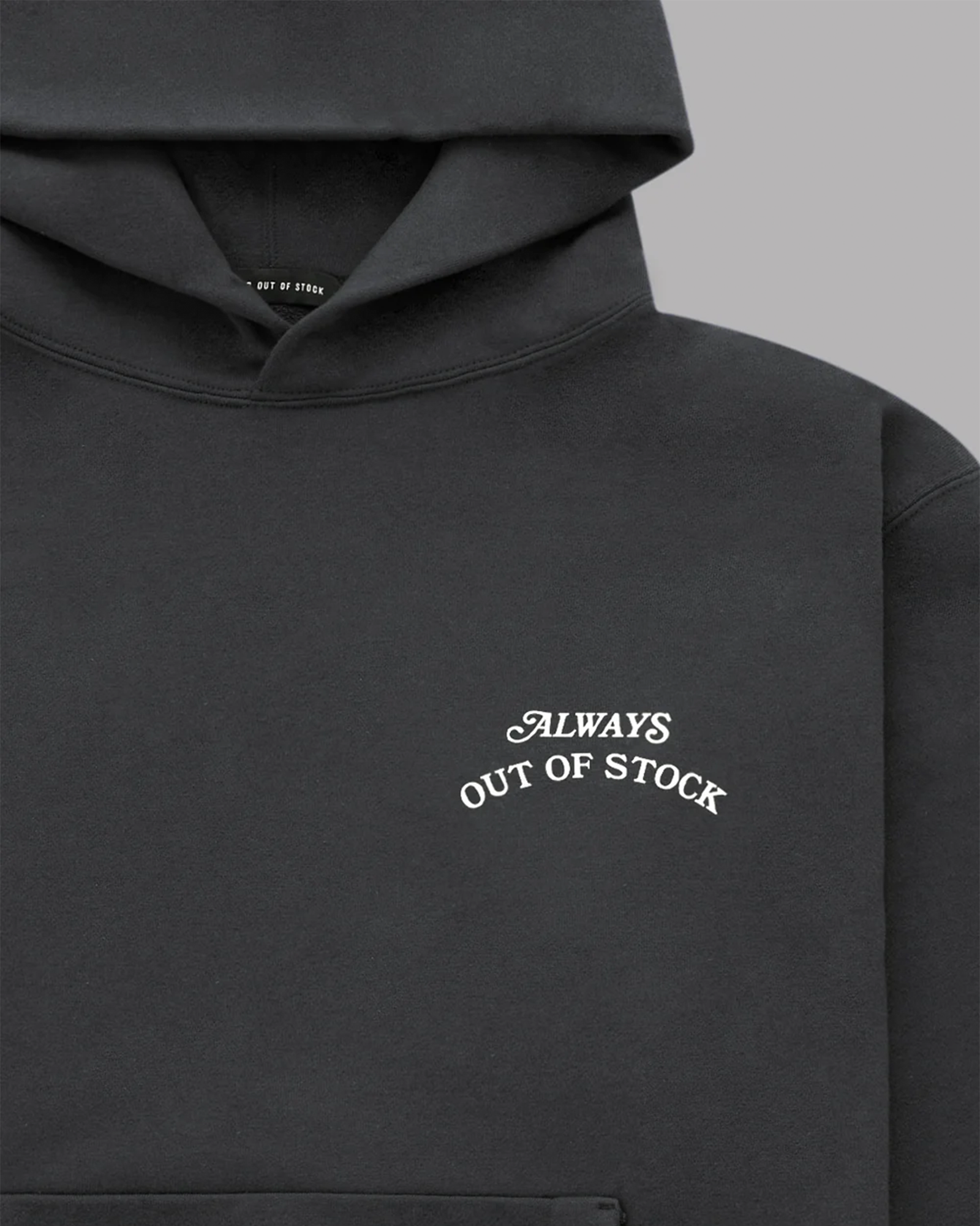 ALWAYS OUT OF STOCK・オールウェイズ アウト オブ ストック - パーカー・フーディ BASIC LOGO  HOODIE / CHARCOAL