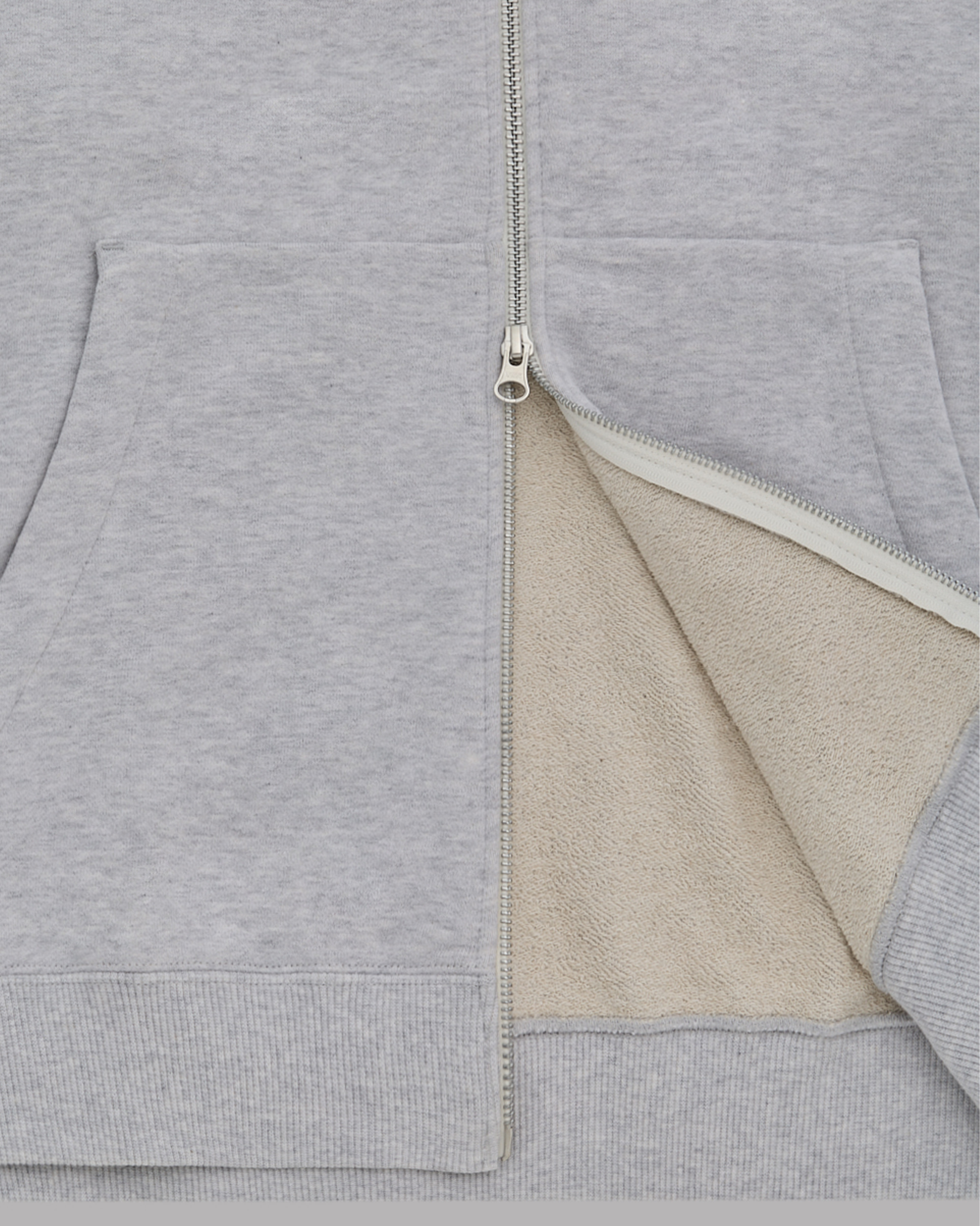 ALWAYS OUT OF STOCK・オールウェイズ アウト オブ ストック - パーカー・フーディ BASIC LOGO ZIP HOODIE / HEATHER GRAY