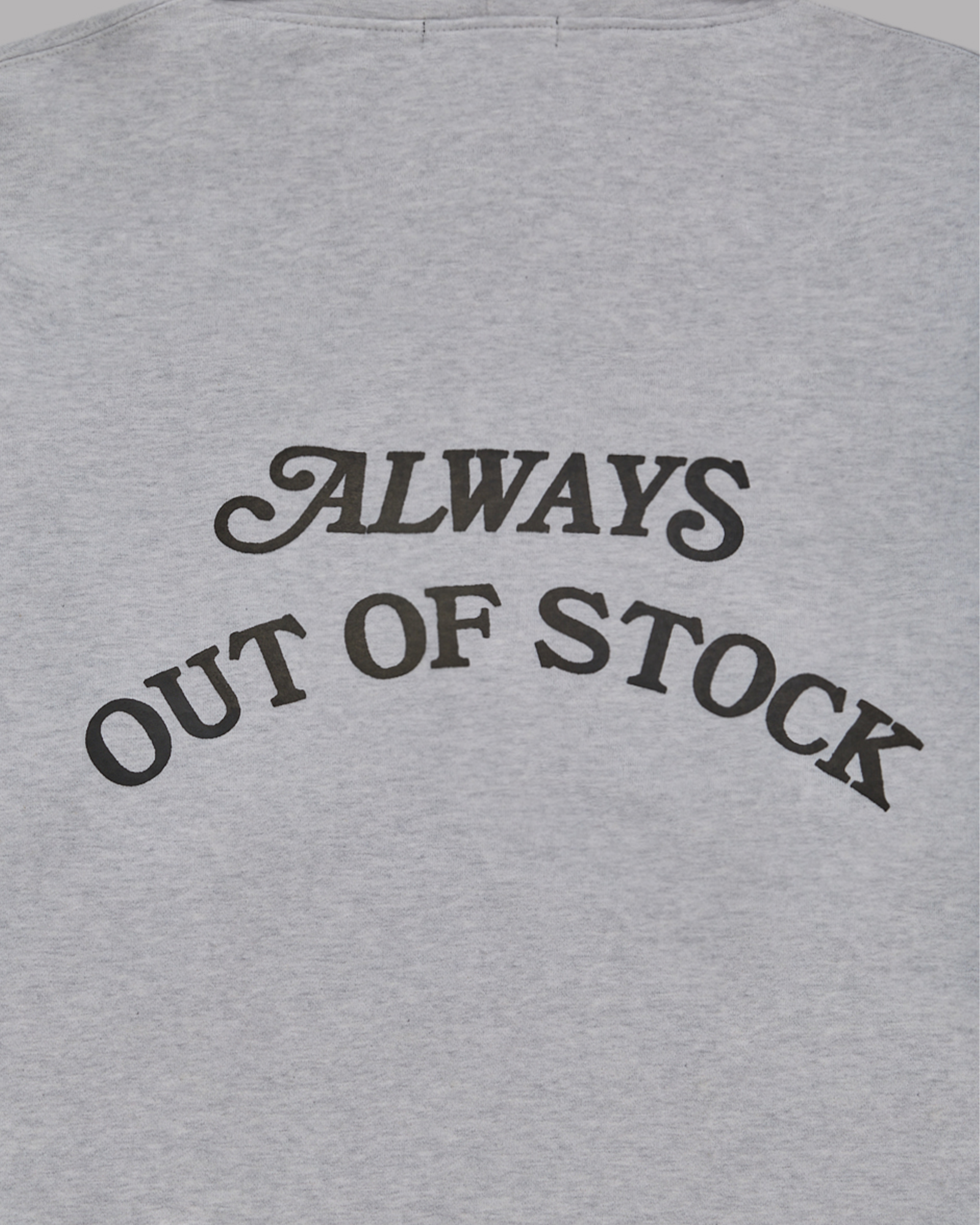 ALWAYS OUT OF STOCK・オールウェイズ アウト オブ ストック - パーカー・フーディ BASIC LOGO ZIP HOODIE / HEATHER GRAY
