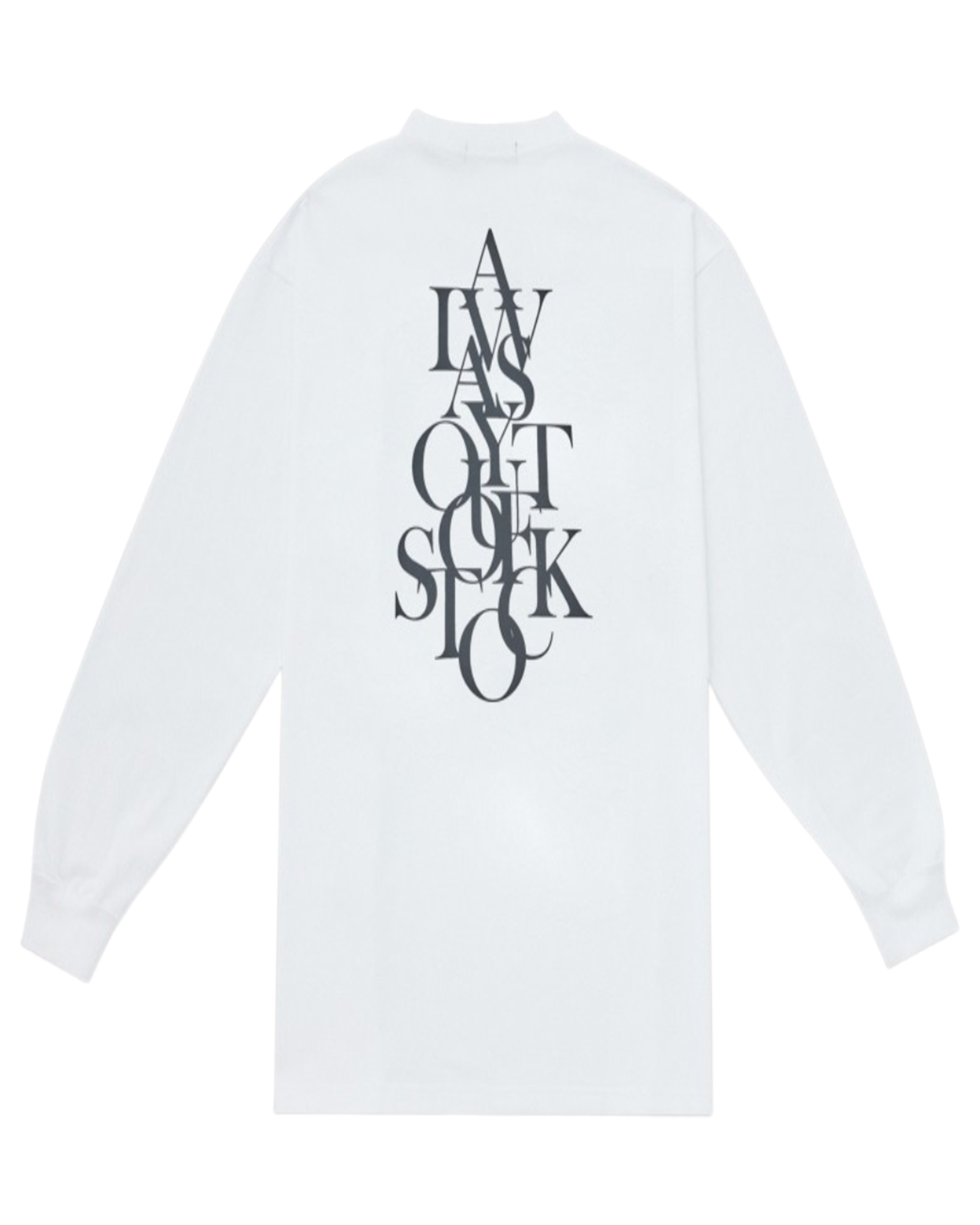 ALWAYS OUT OF STOCK・オールウェイズ アウト オブ ストック - L/S Tシャツ OVERLAP L/S TEE / WHITE