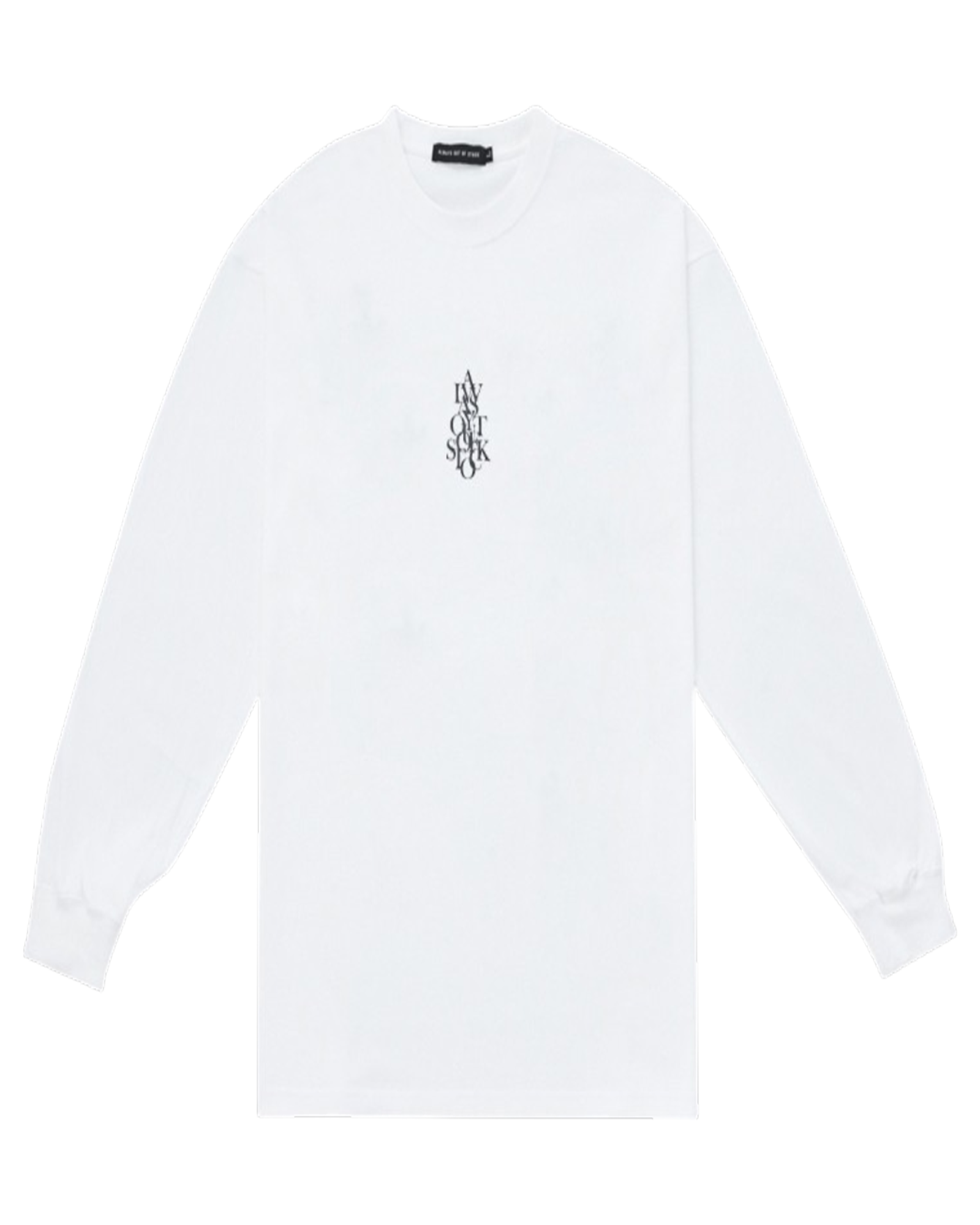 ALWAYS OUT OF STOCK・オールウェイズ アウト オブ ストック - L/S Tシャツ OVERLAP L/S TEE / WHITE