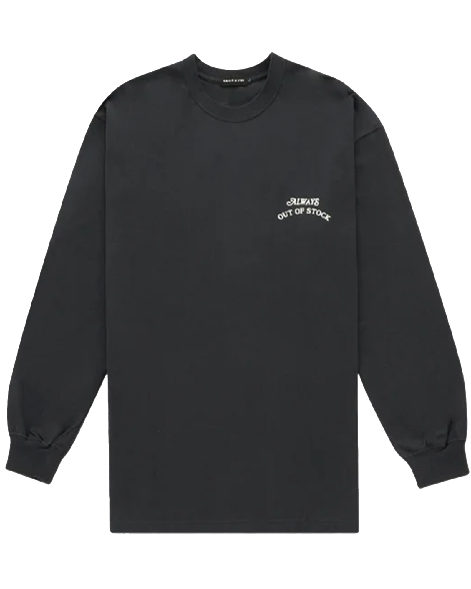 ALWAYS OUT OF STOCK・オールウェイズ アウト オブ ストック - L/S Tシャツ BASIC LOGO  L/S TEE / CHARCOAL