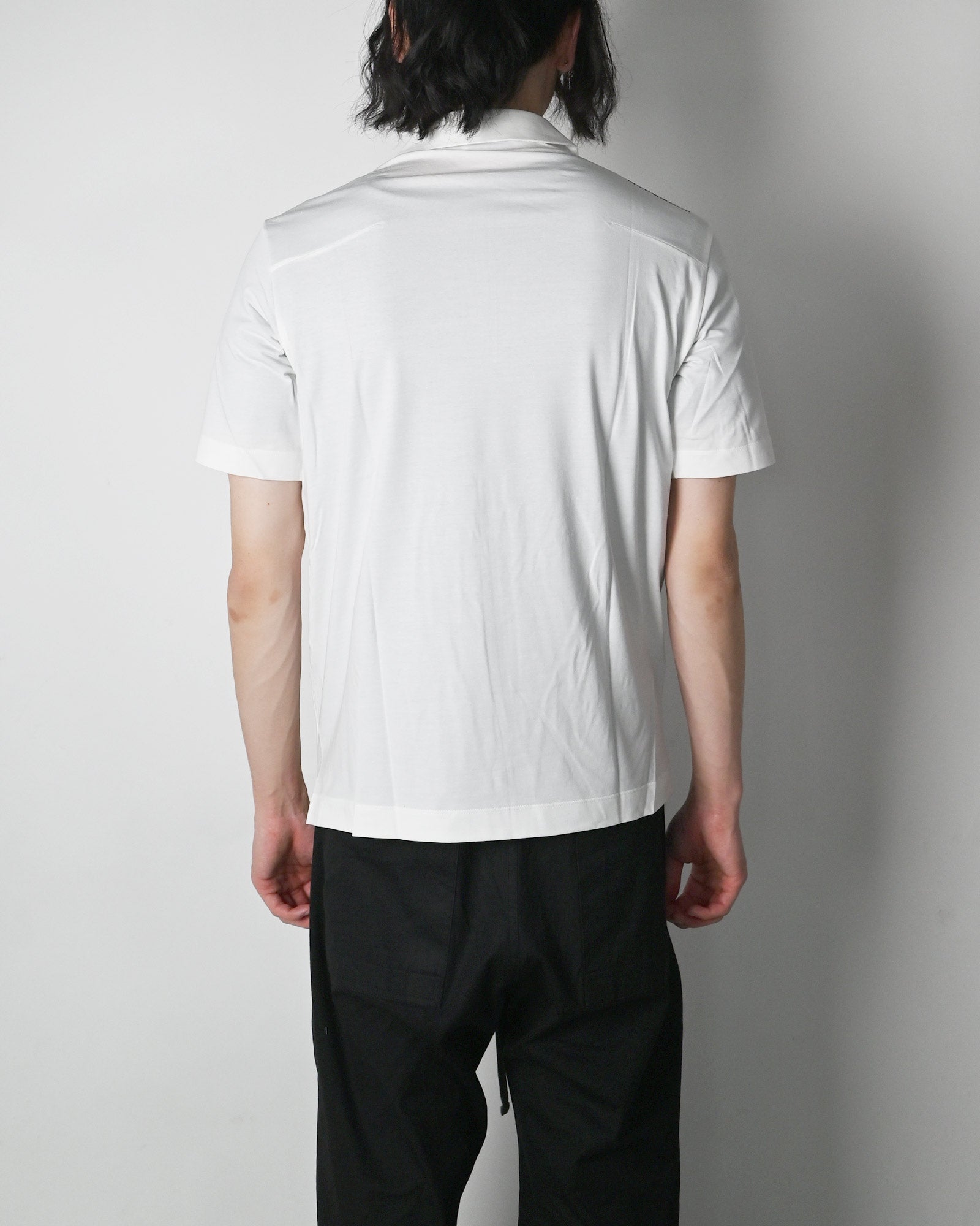 HYPEGOLF・ハイプゴルフ - Tシャツ・カットソー HALF ZIP-UP POLO T-SHIRTS / WHITE