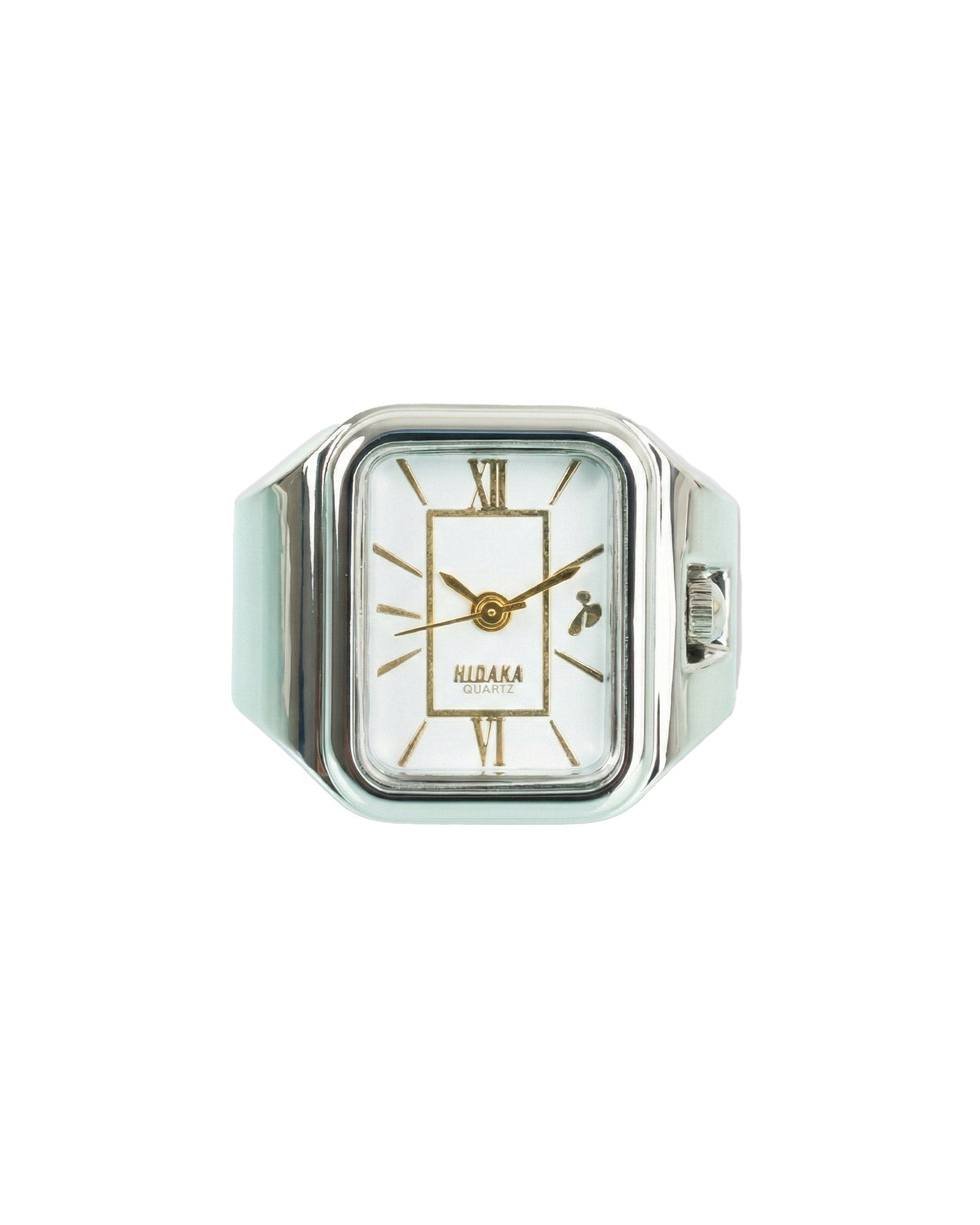 HIDAKA・ヒダカ - 指輪・リング LEGACY RING WATCH / SILVER / WHITE