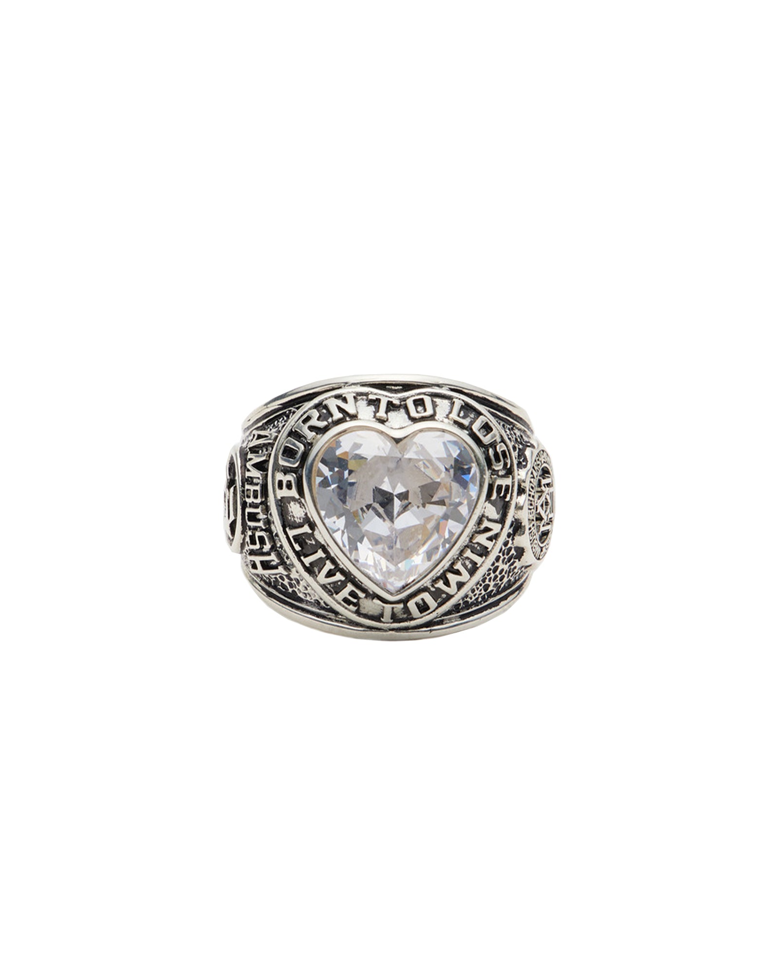 HEART CLASS RING / SILVER