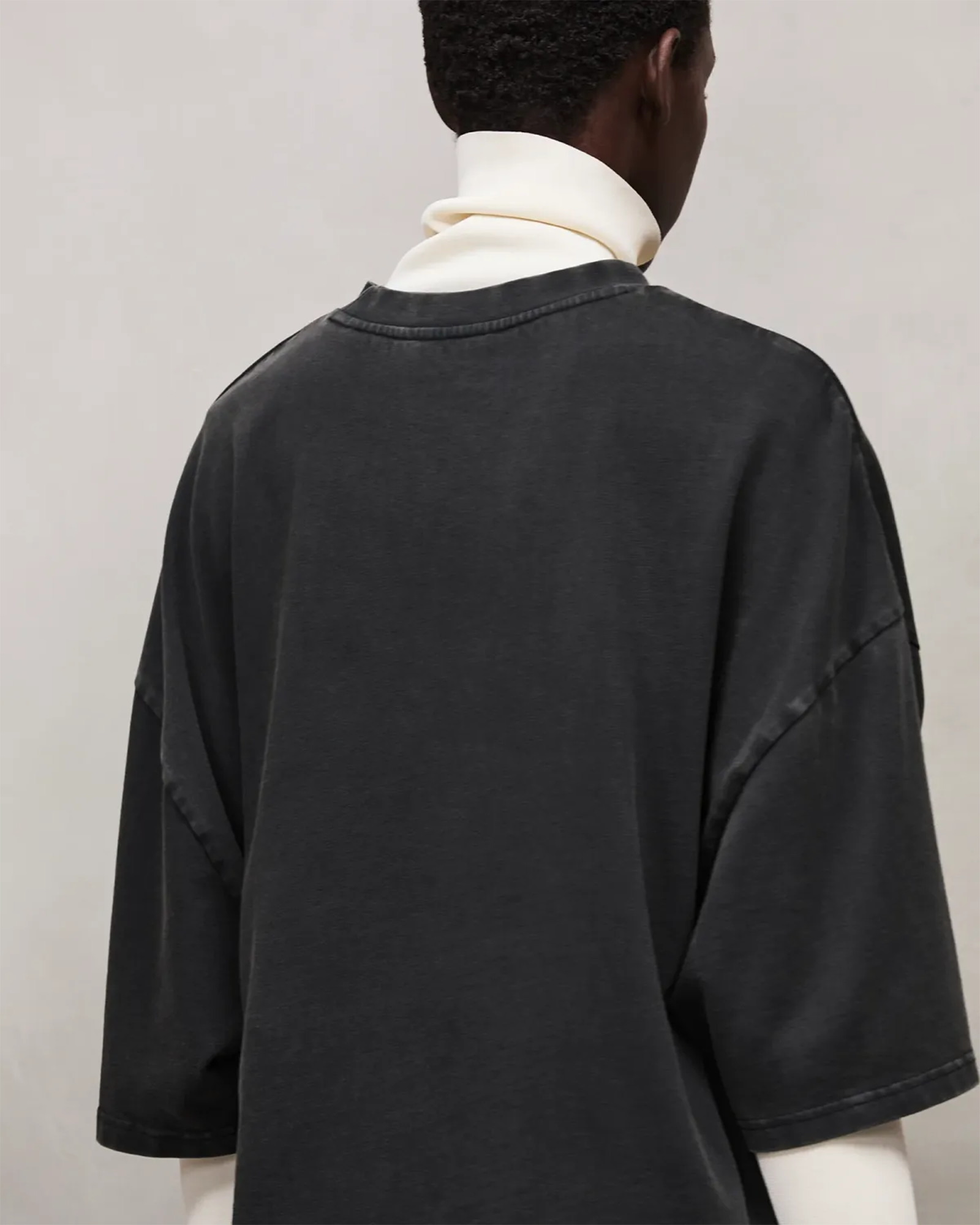 Entire studios・エンタイアスタジオ - Tシャツ・カットソー HEAVY BOXY TEE / WASHED BLACK