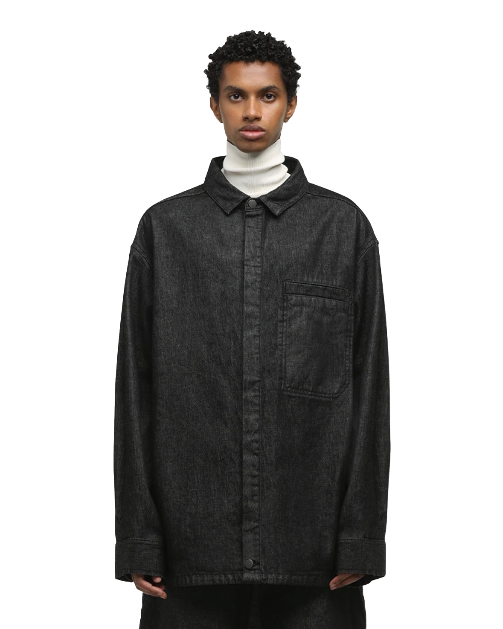 Entire studios・エンタイアスタジオ - シャツ HERCULEAN SHIRT RAW / BLACK