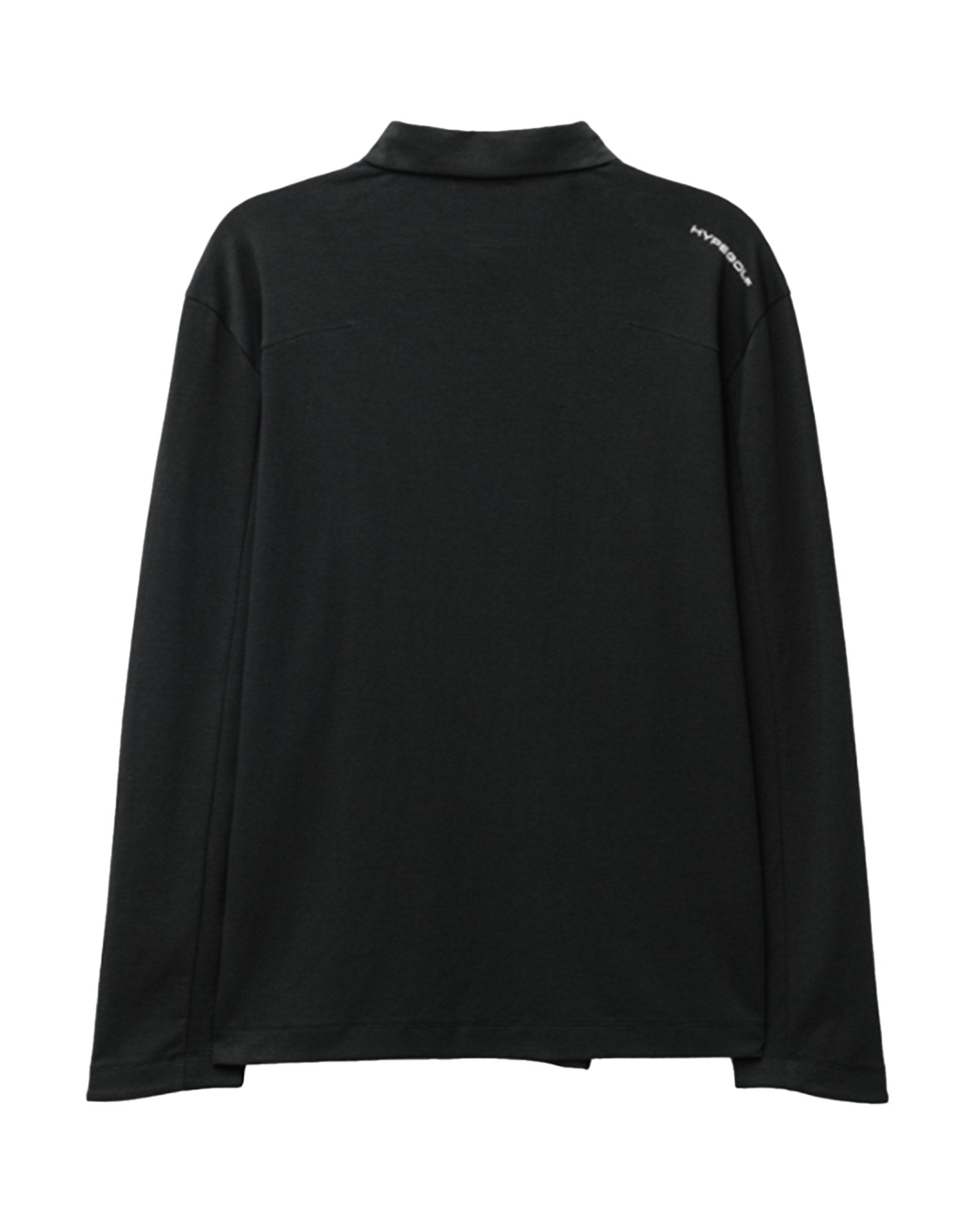 HYPEGOLF・ハイプゴルフ - L/S Tシャツ DIAGONAL POLO LONG SLEEVES / BLACK