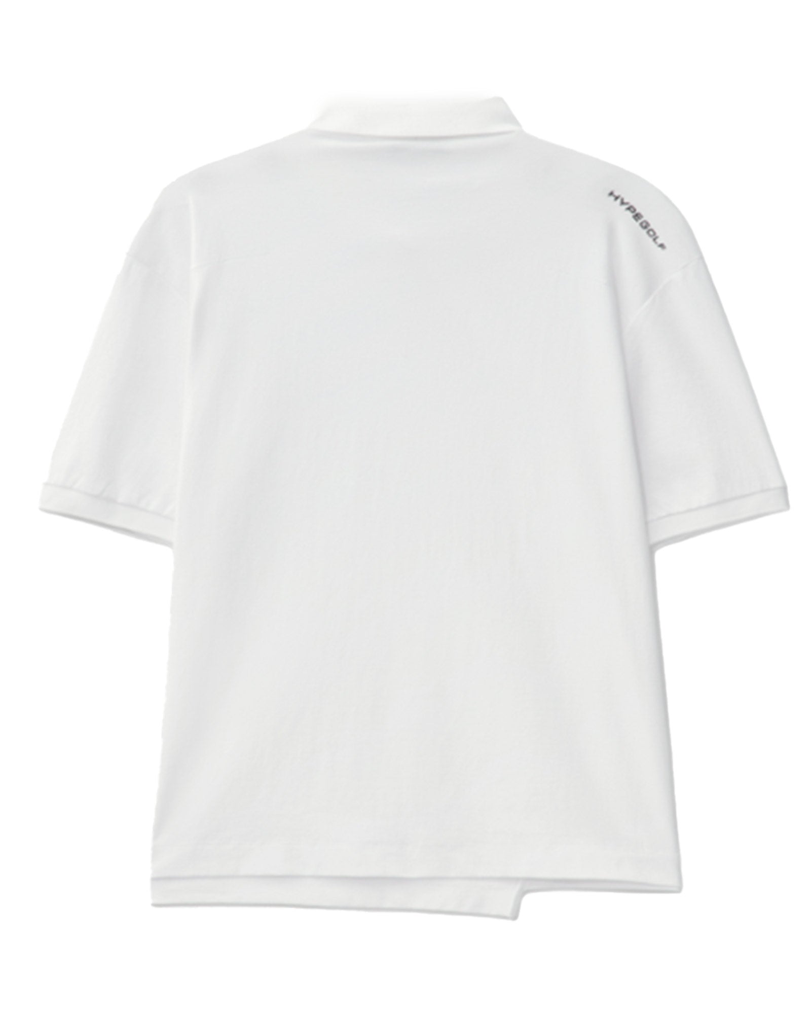 HYPEGOLF・ハイプゴルフ - Tシャツ・カットソー HALF ZIP-UP POLO T-SHIRTS / WHITE