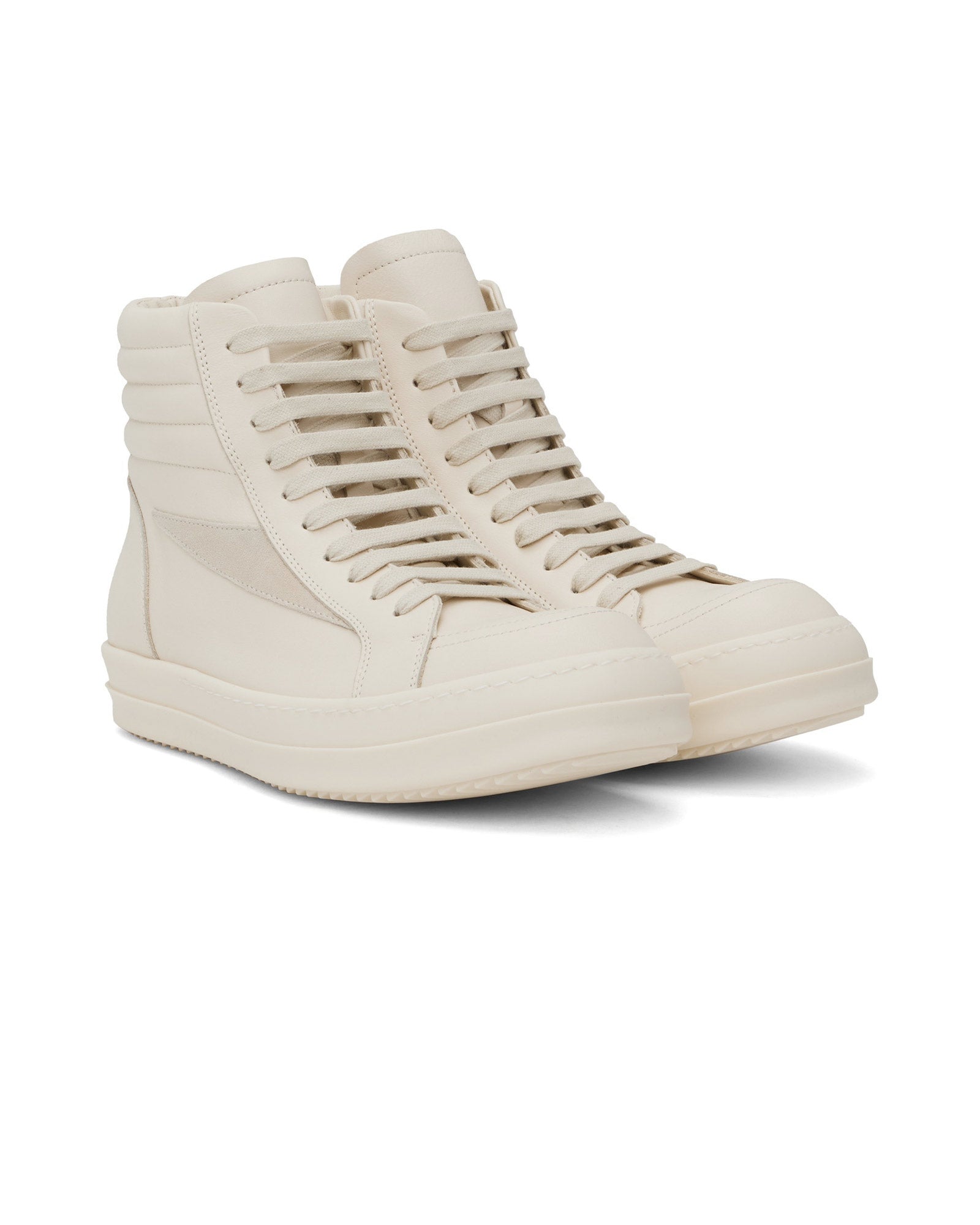 RICK OWENS・rick owens -  HIGH VINTAGE SNEAKS / MILK/MILK/MILK