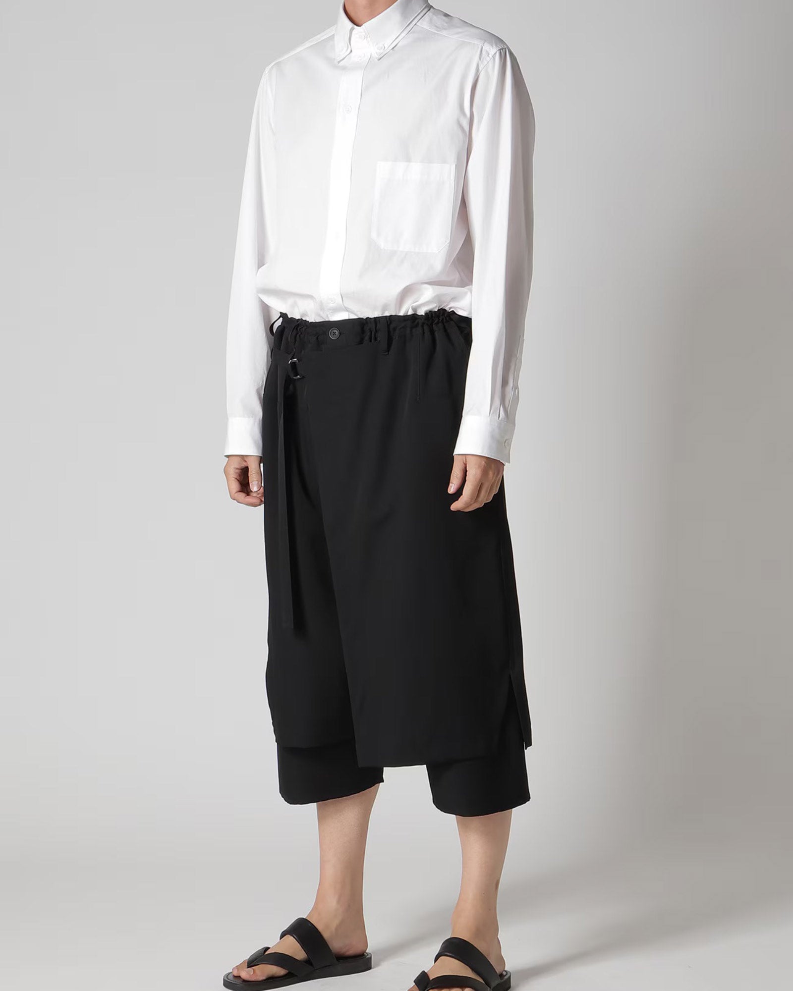 Yohji Yamamoto (ヨウジ ヤマモト) 26SS WOOL GABARDINE STANDARD WRAP 