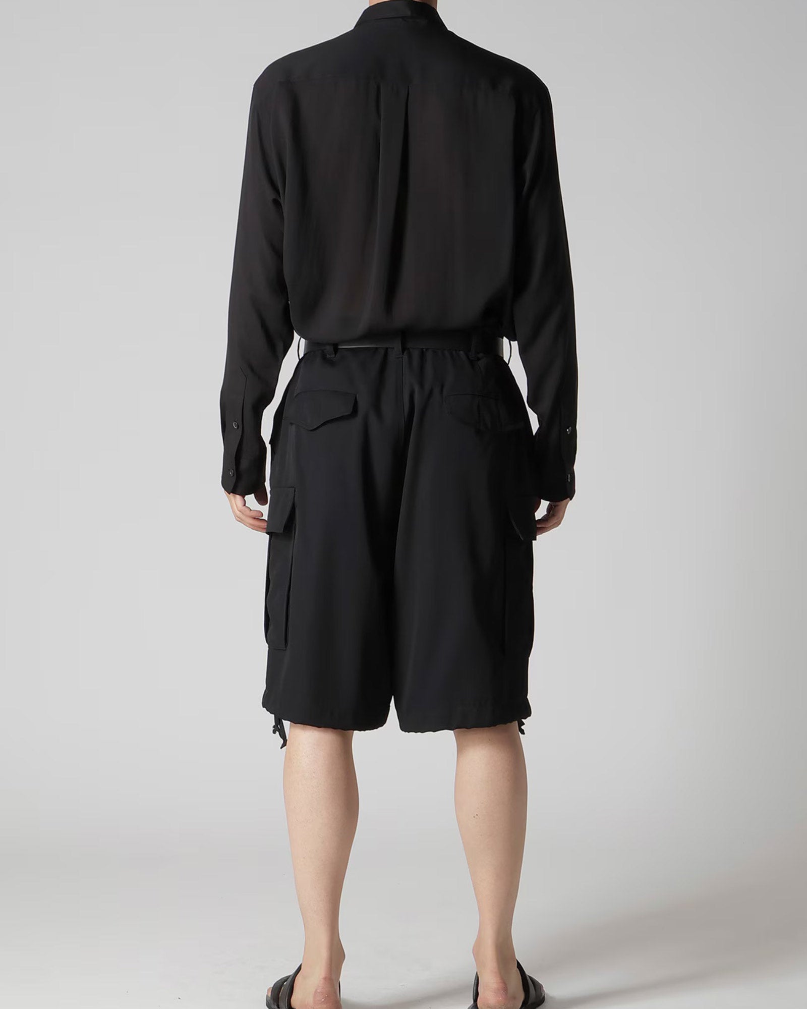 Yohji Yamamoto・ヨウジ ヤマモト - ハーフ・ショートパンツ WOOL GABARDINE SIDE POCKET SHORT PANTS