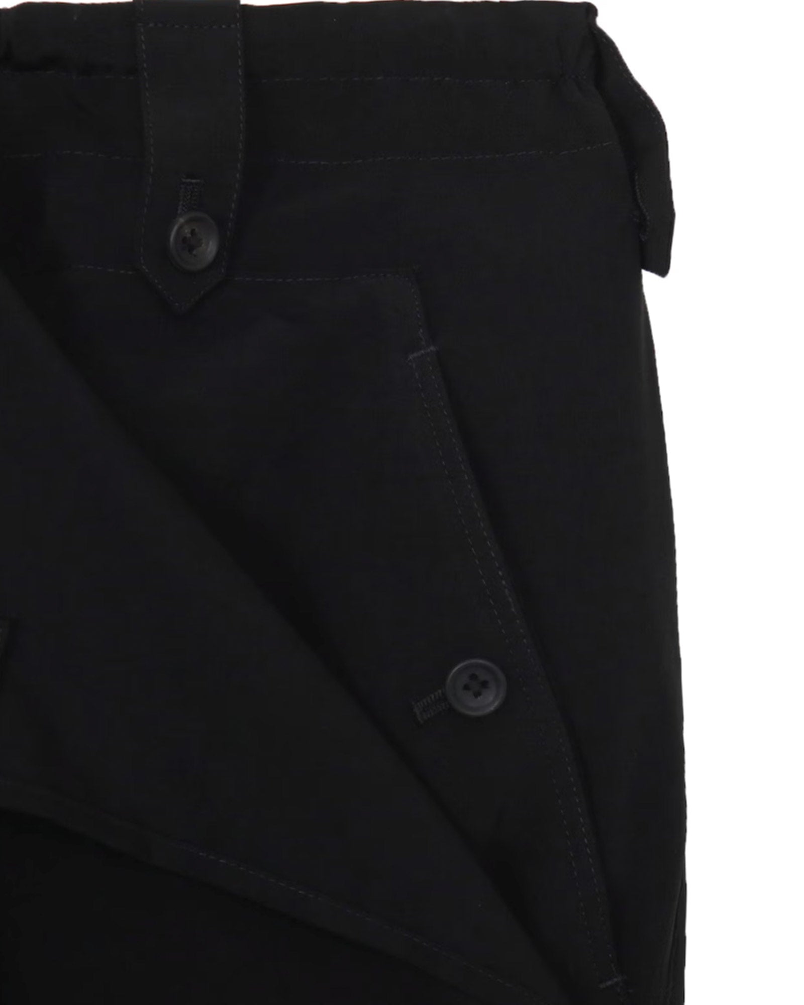 Yohji Yamamoto・ヨウジ ヤマモト - ハーフ・ショートパンツ TA TUXEDO DRAPE PANEL ATTACHED SHORT PANTS