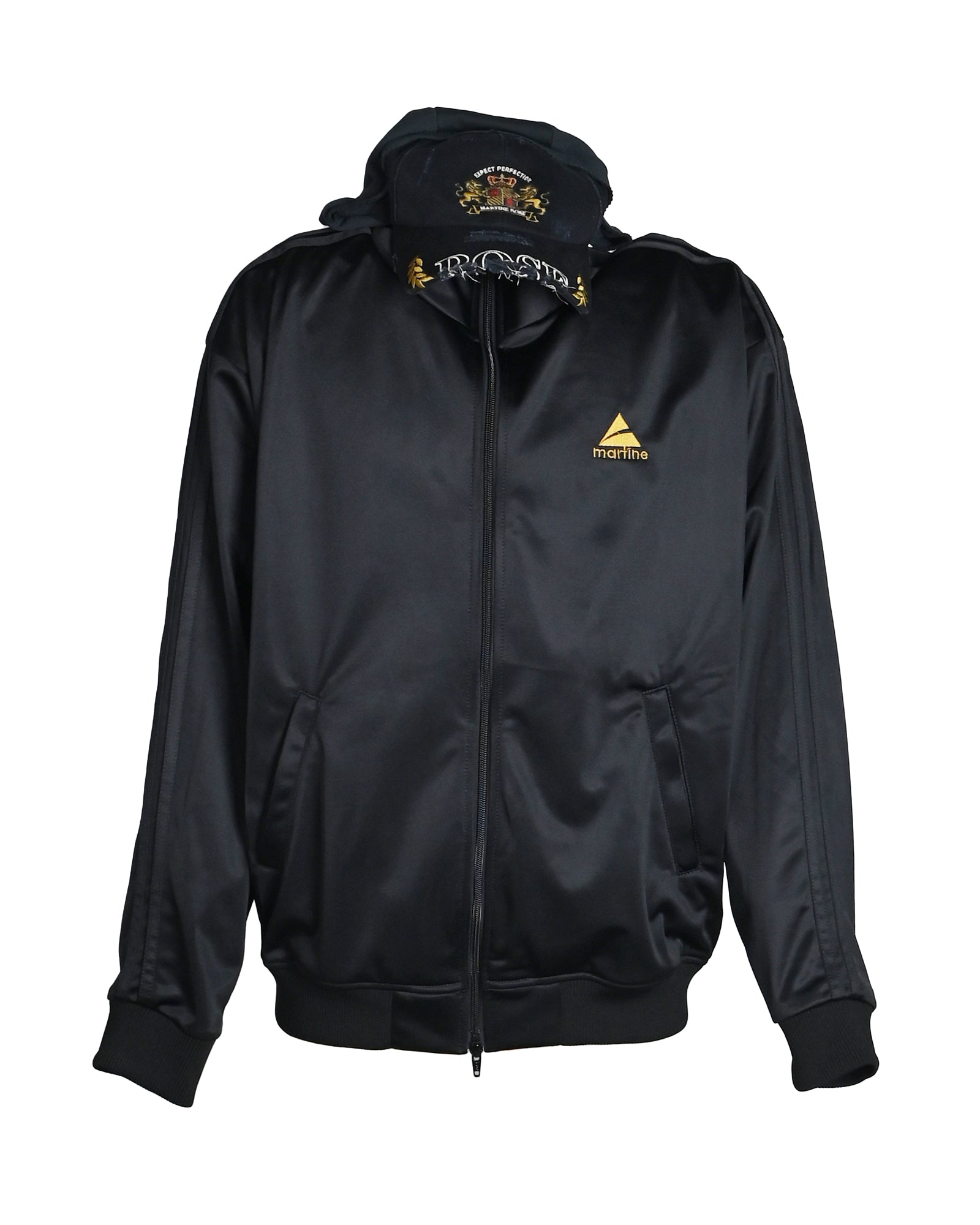 マーティンローズ　ラップジャケット Martine Rose (マーティンローズ) SS26 HOOD CAP TRACK JACKET / BLACK