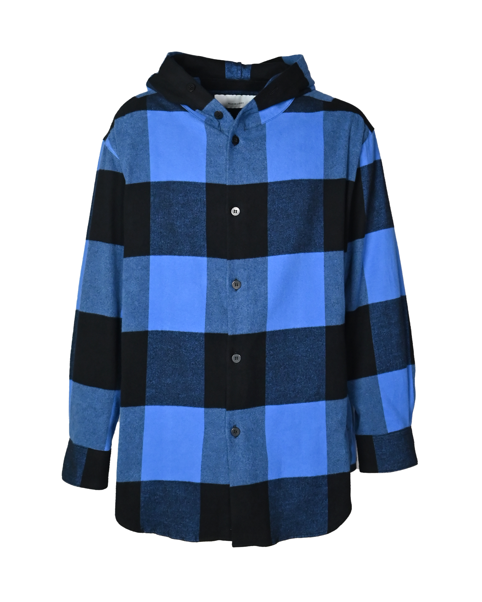 OVERCOAT・オーバーコート - パーカー・フーディ HOODED FLANNEL SHIRT / BLUE CHECK