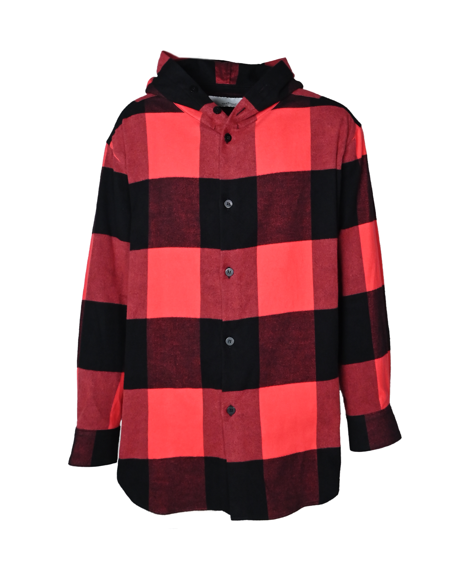 OVERCOAT・オーバーコート - パーカー・フーディ HOODED FLANNEL SHIRT / RED CHECK
