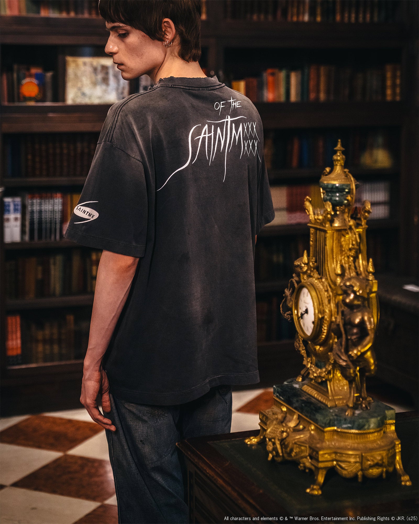 ©SAINT M××××××・セントマイケル - Tシャツ・カットソー HP_SS TEE/SORCERER'S STONE / BLACK