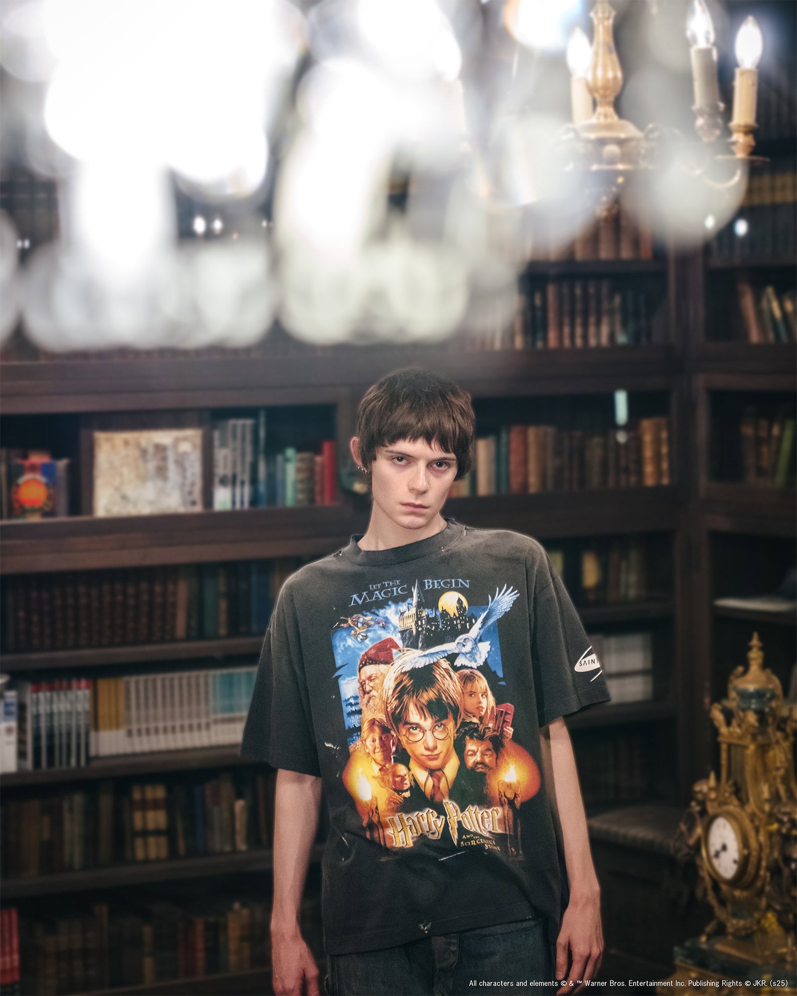©SAINT M××××××・セントマイケル - Tシャツ・カットソー HP_SS TEE/SORCERER'S STONE / BLACK