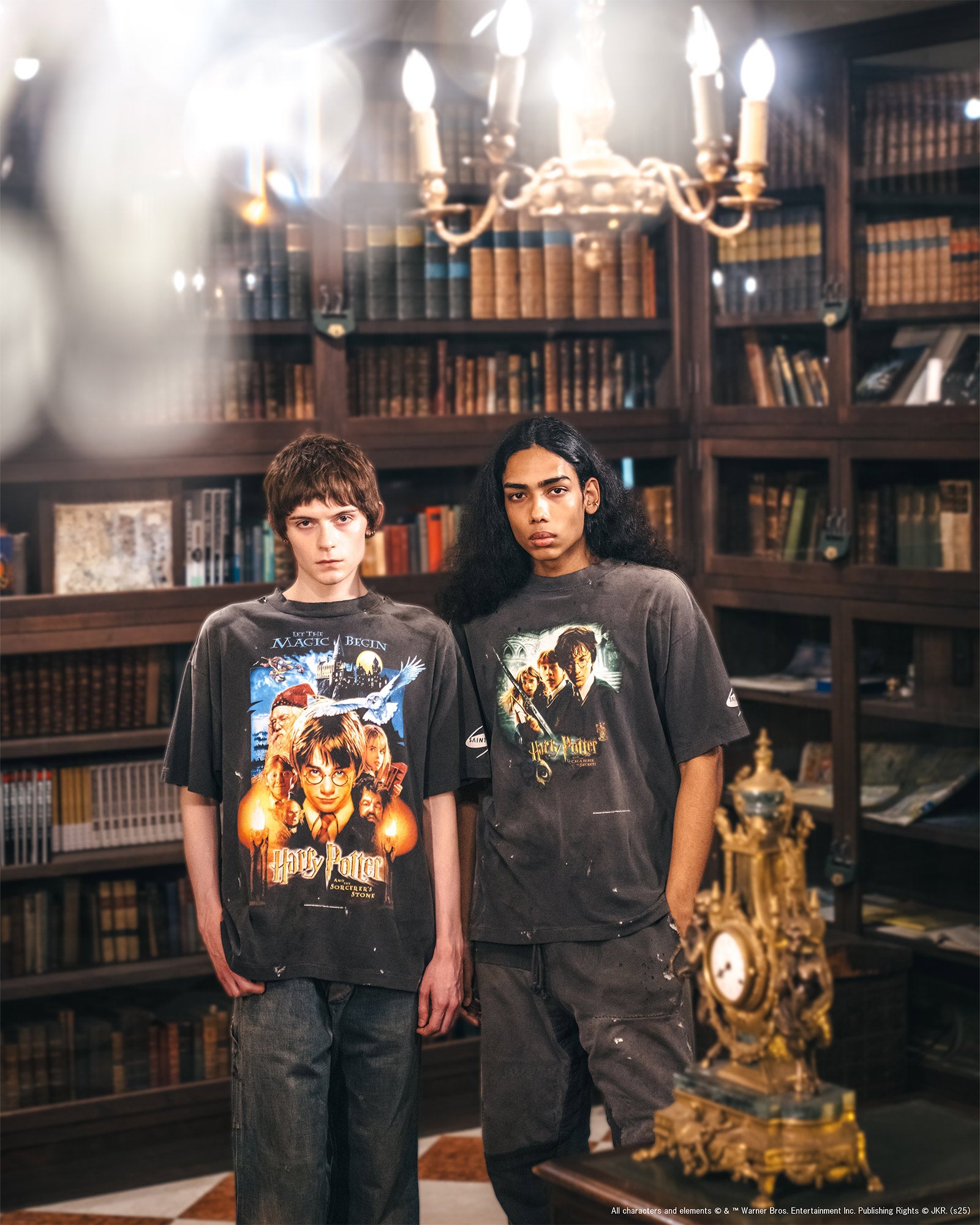 ©SAINT M××××××・セントマイケル - Tシャツ・カットソー HP_SS TEE/SORCERER'S STONE / BLACK