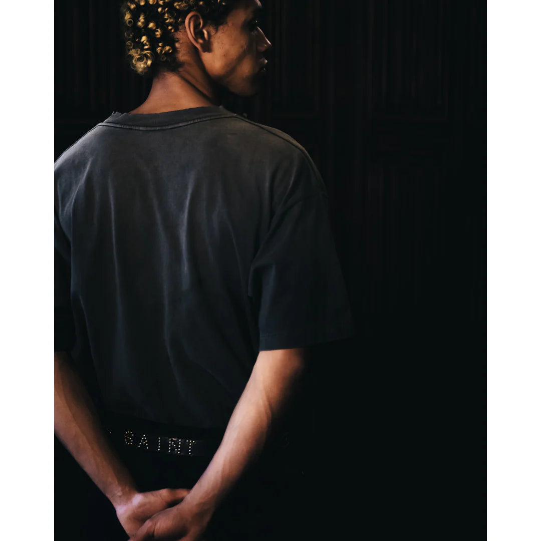 ©SAINT M××××××・saint michael -  SS TEE/MULATED / BLACK