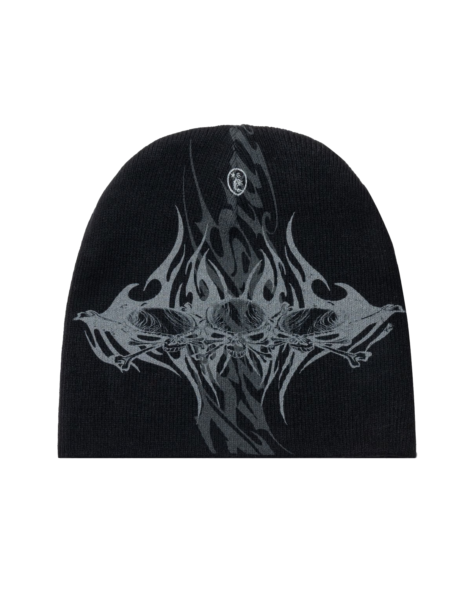 HELLSTAR・ヘルスター - ニットキャップ・ビーニー TRIBAL SKULLZ 2 BEANIE / BLACK