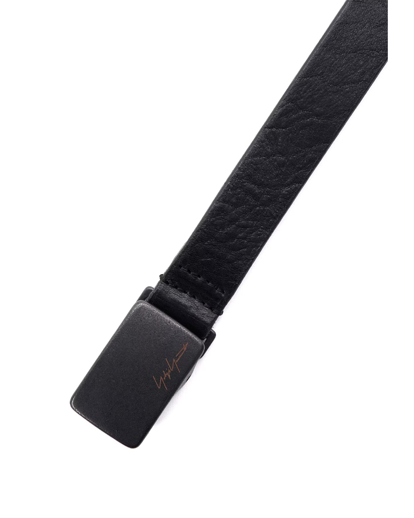 Yohji Yamamoto・ヨウジ ヤマモト - ベルト SOFT LEATHER 23MM FREE LONG BELT / BLACK