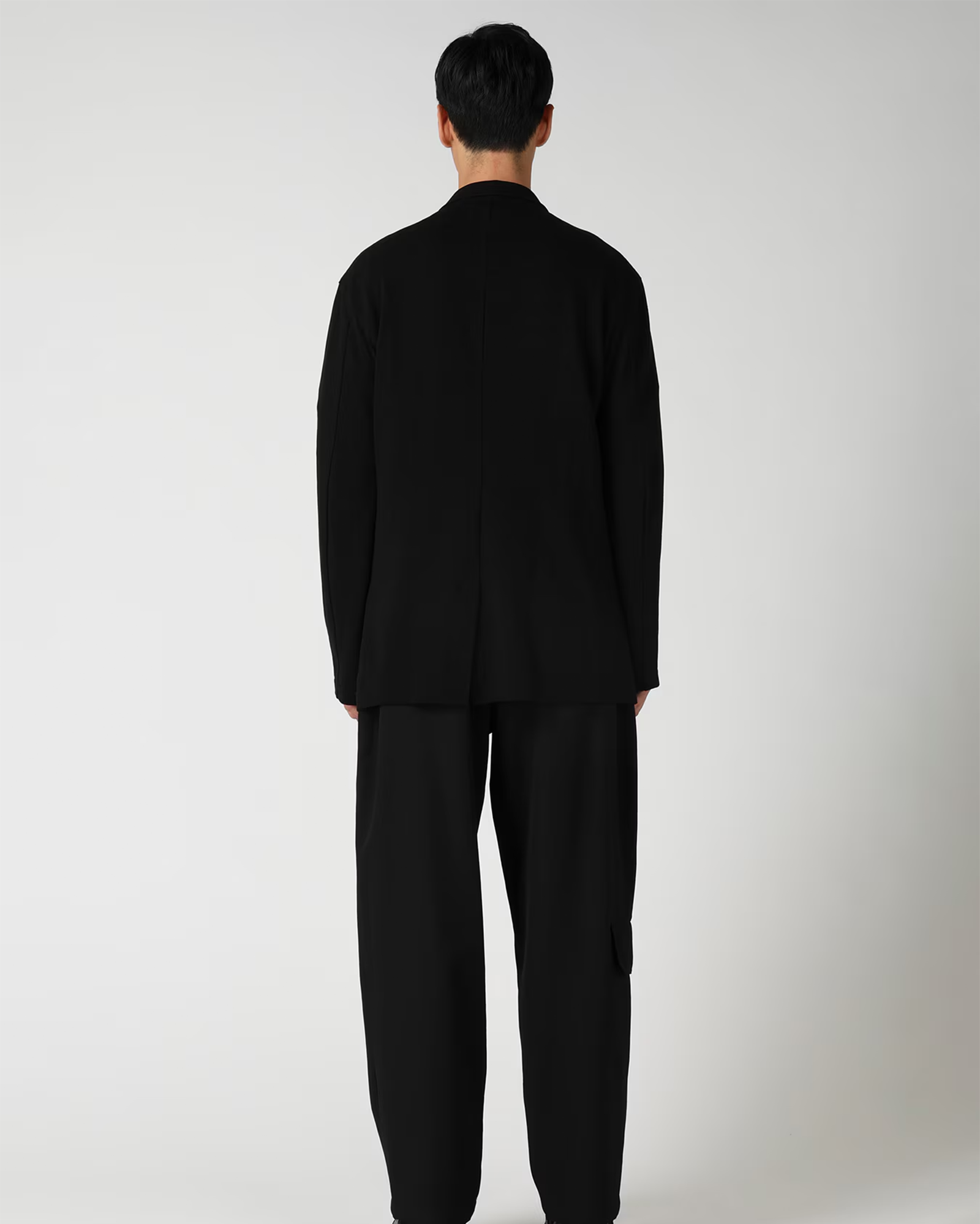 Yohji Yamamoto・ヨウジ ヤマモト - ジャケット 14.5 SINGLE JERSEY 3BUTTON JACKET / BLACK