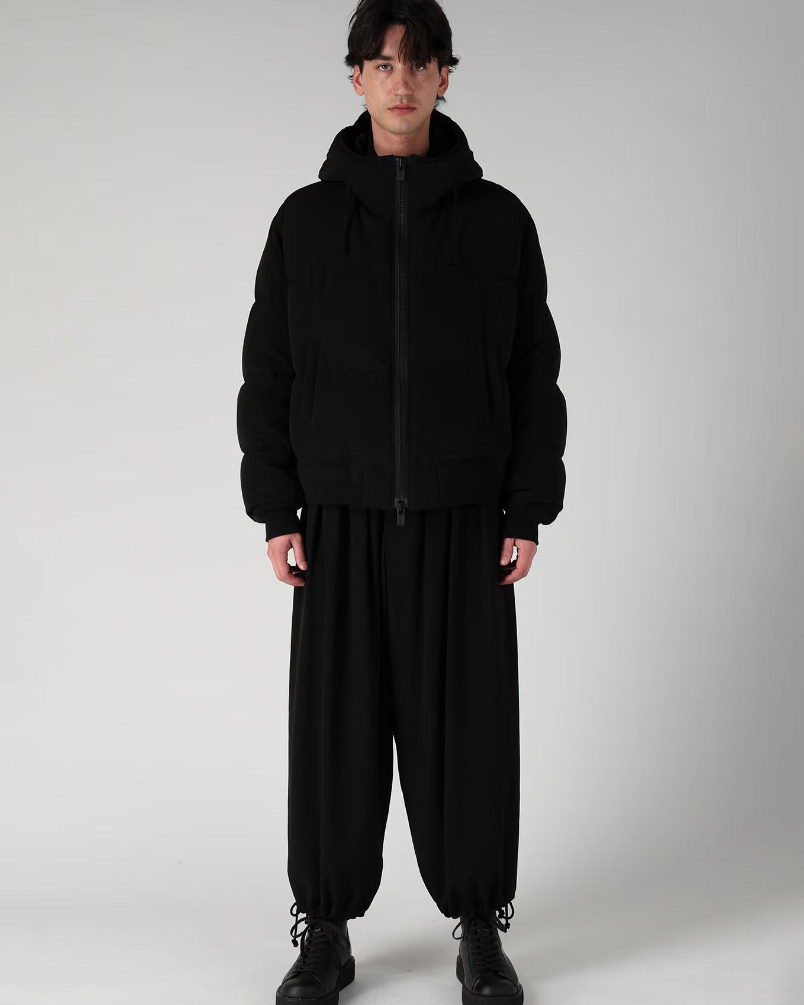 Yohji Yamamoto・ヨウジ ヤマモト - ジャケット TA TUXEDO HOODIE DOWN JACKET / BLACK